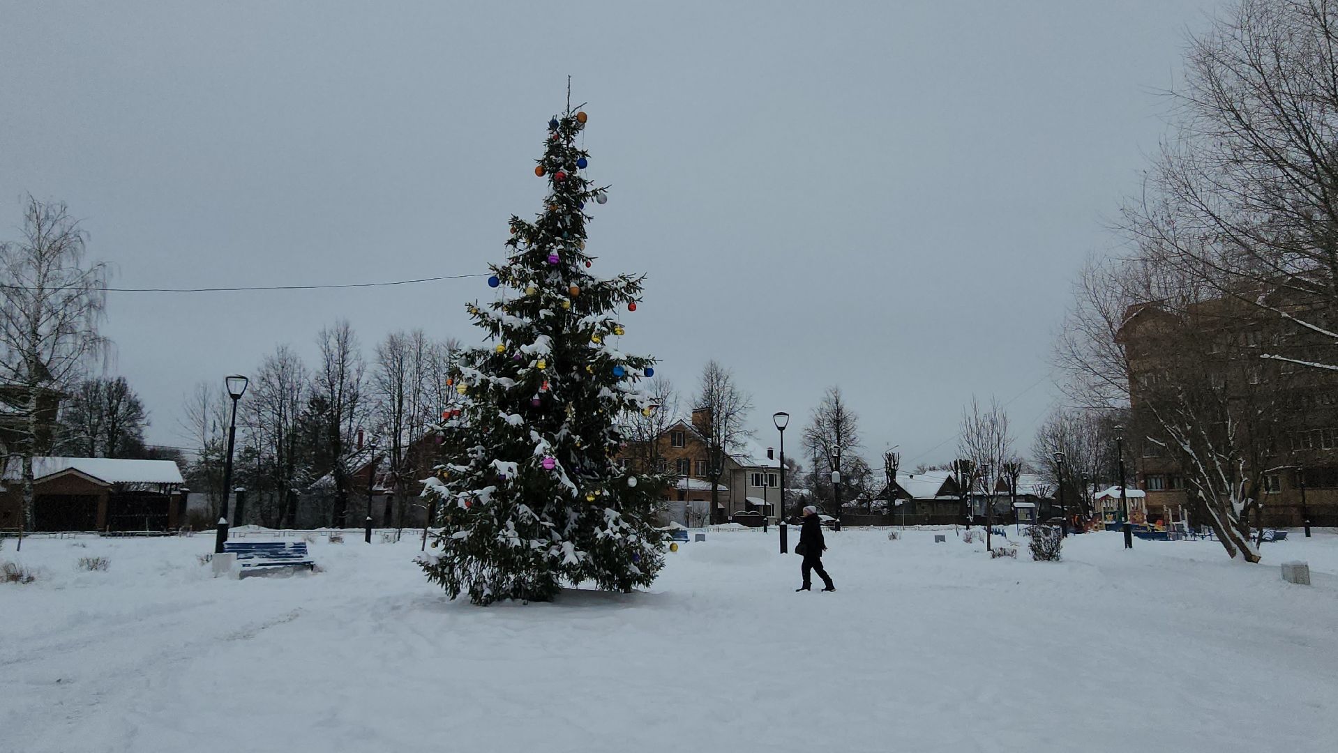Елка, Новый год, благоустройство, Истра, вертикалки,