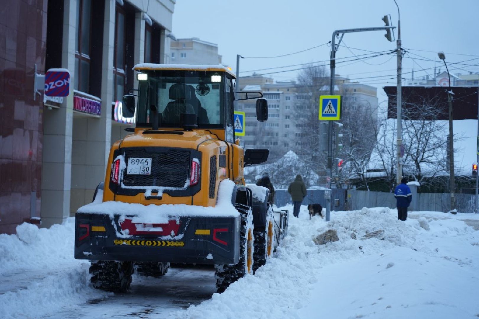 ЖКХ, Снегопад, Коммунальные службы, Сергиев Посад, Сергиево-Посадский городской округ, Зима, вертикалки,