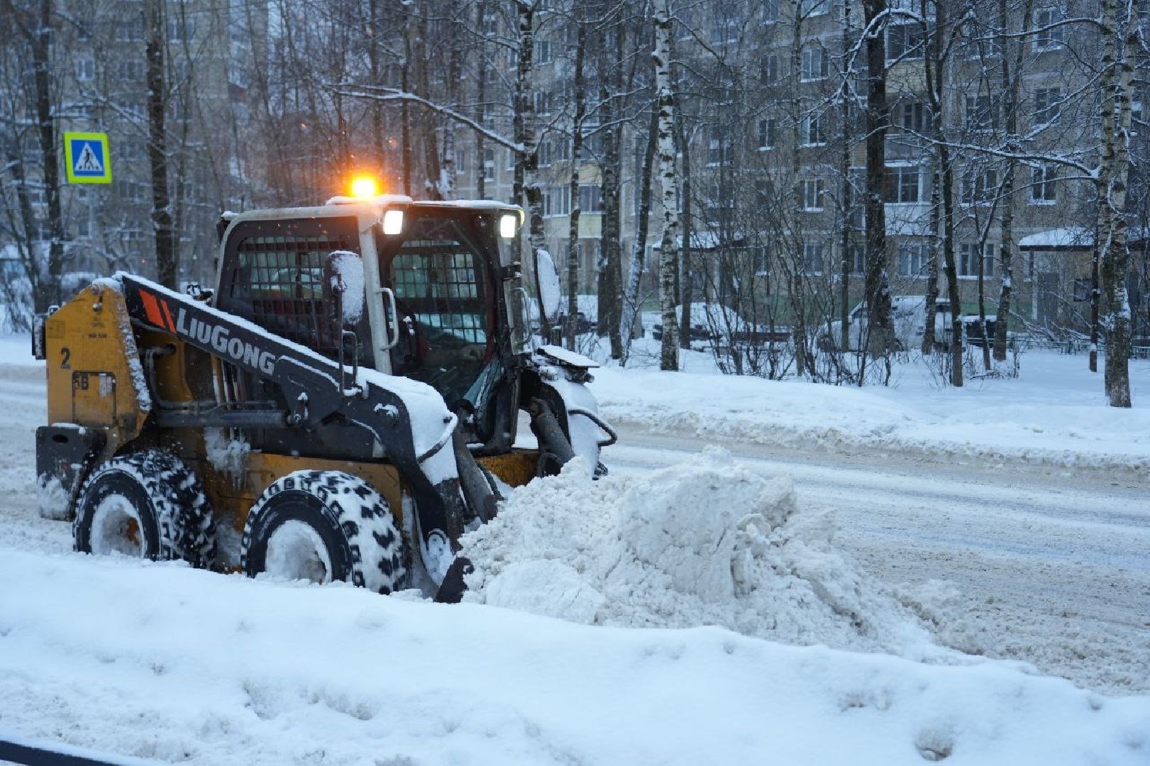 ЖКХ, Снегопад, Коммунальные службы, Сергиев Посад, Сергиево-Посадский городской округ, Зима, вертикалки,