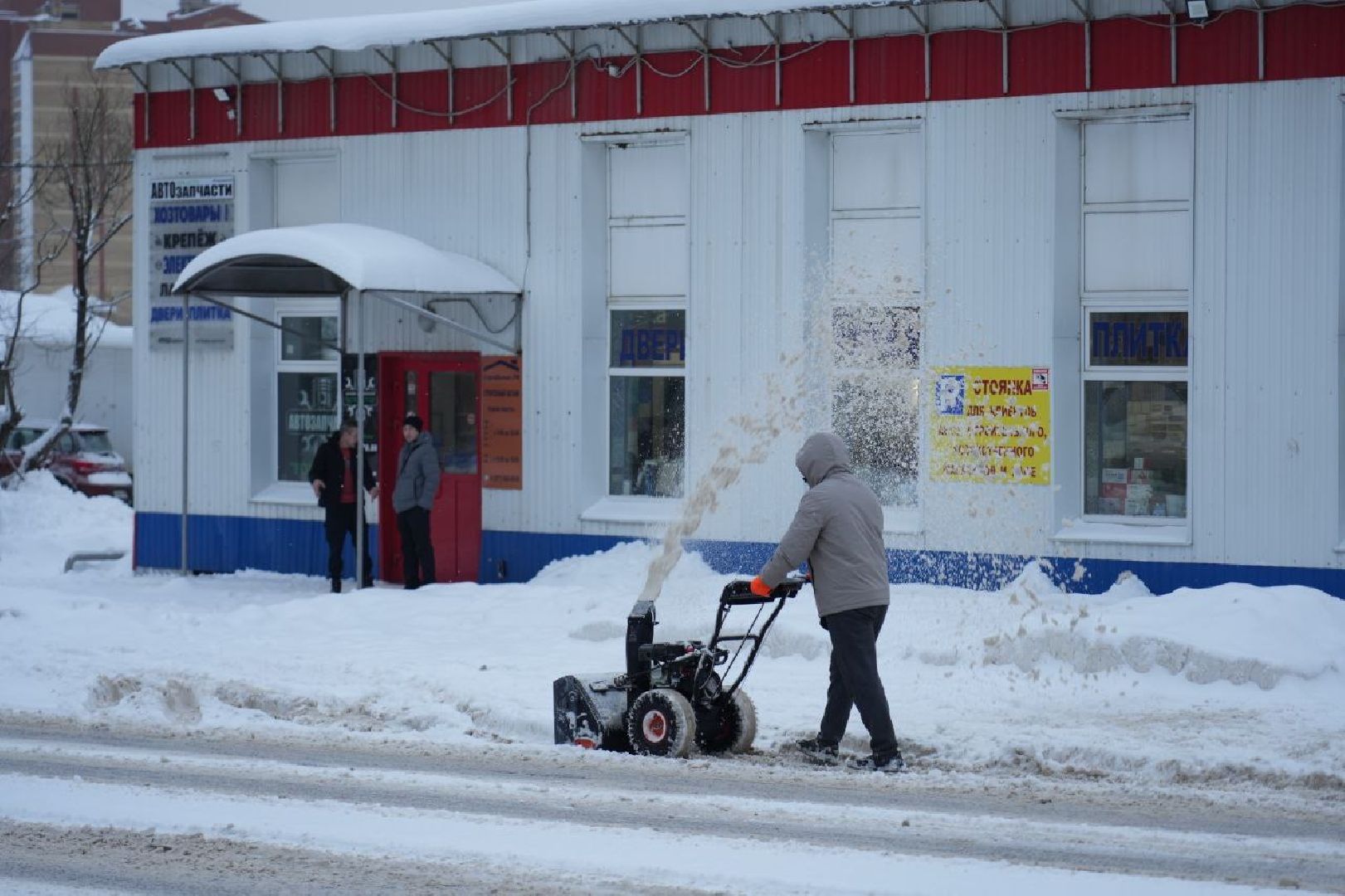 ЖКХ, Снегопад, Коммунальные службы, Сергиев Посад, Сергиево-Посадский городской округ, Зима, вертикалки,