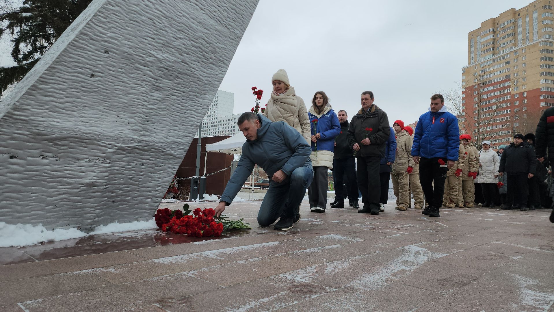 котельники, митинг памяти, возложение цветов, вертикалка,