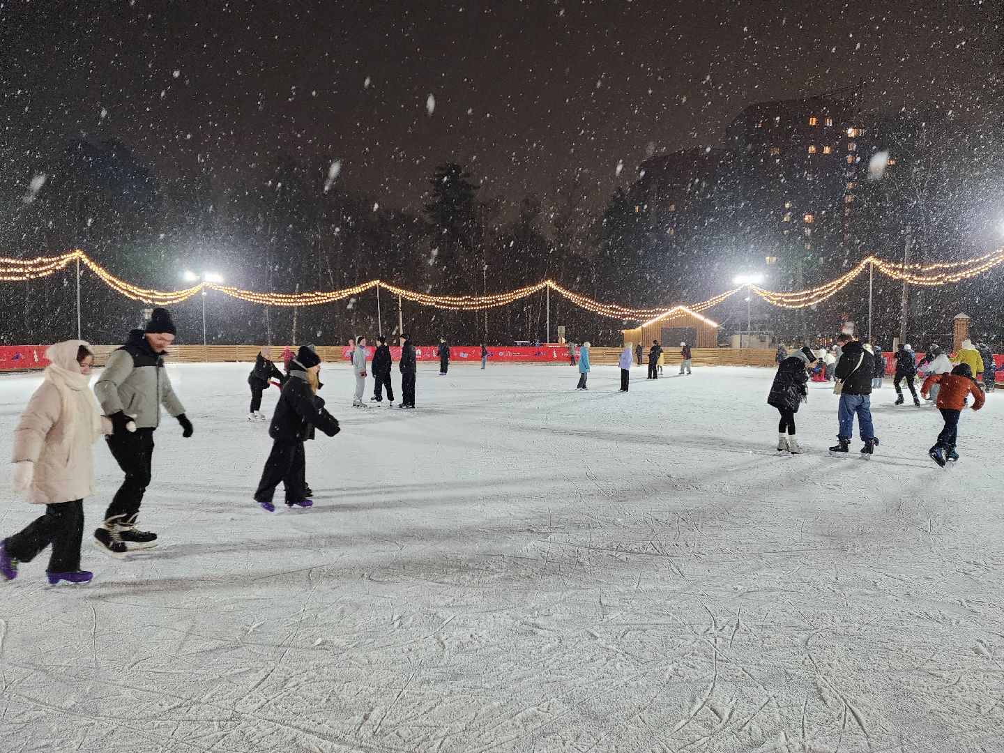 раменское, благоустройство, каток у стадиона сатурн, вертикалка,