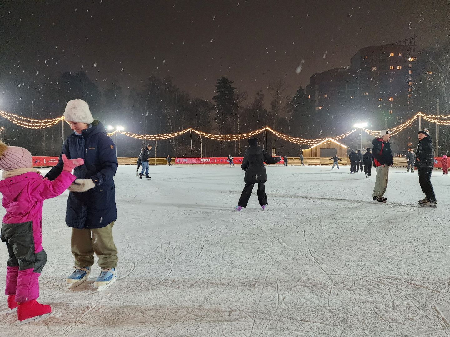 раменское, благоустройство, каток у стадиона сатурн, вертикалка,
