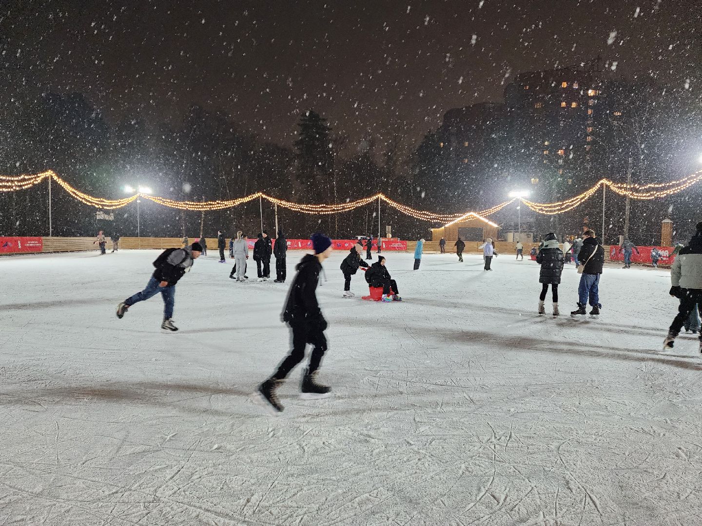 раменское, благоустройство, каток у стадиона сатурн, вертикалка,