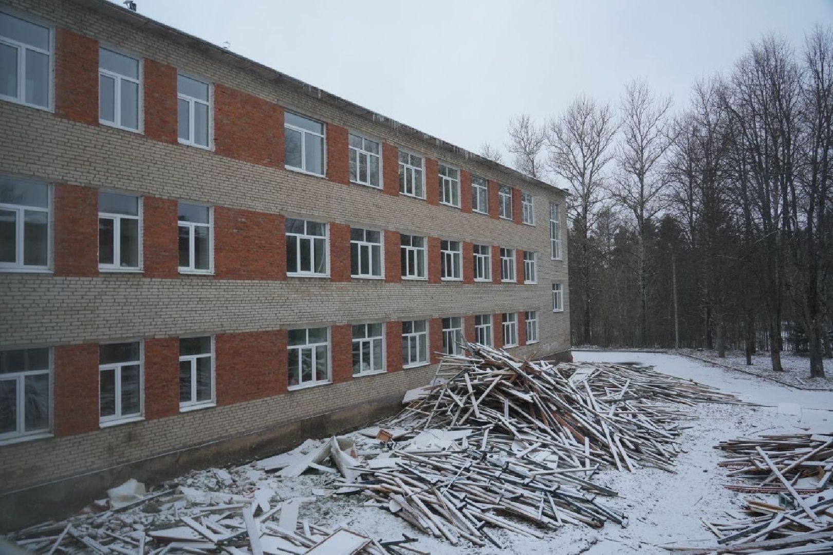 Школа, Капитальный ремонт, Строительство, Пересвет, Сергиево-Посадский городской округ, Образование, вертикалки,