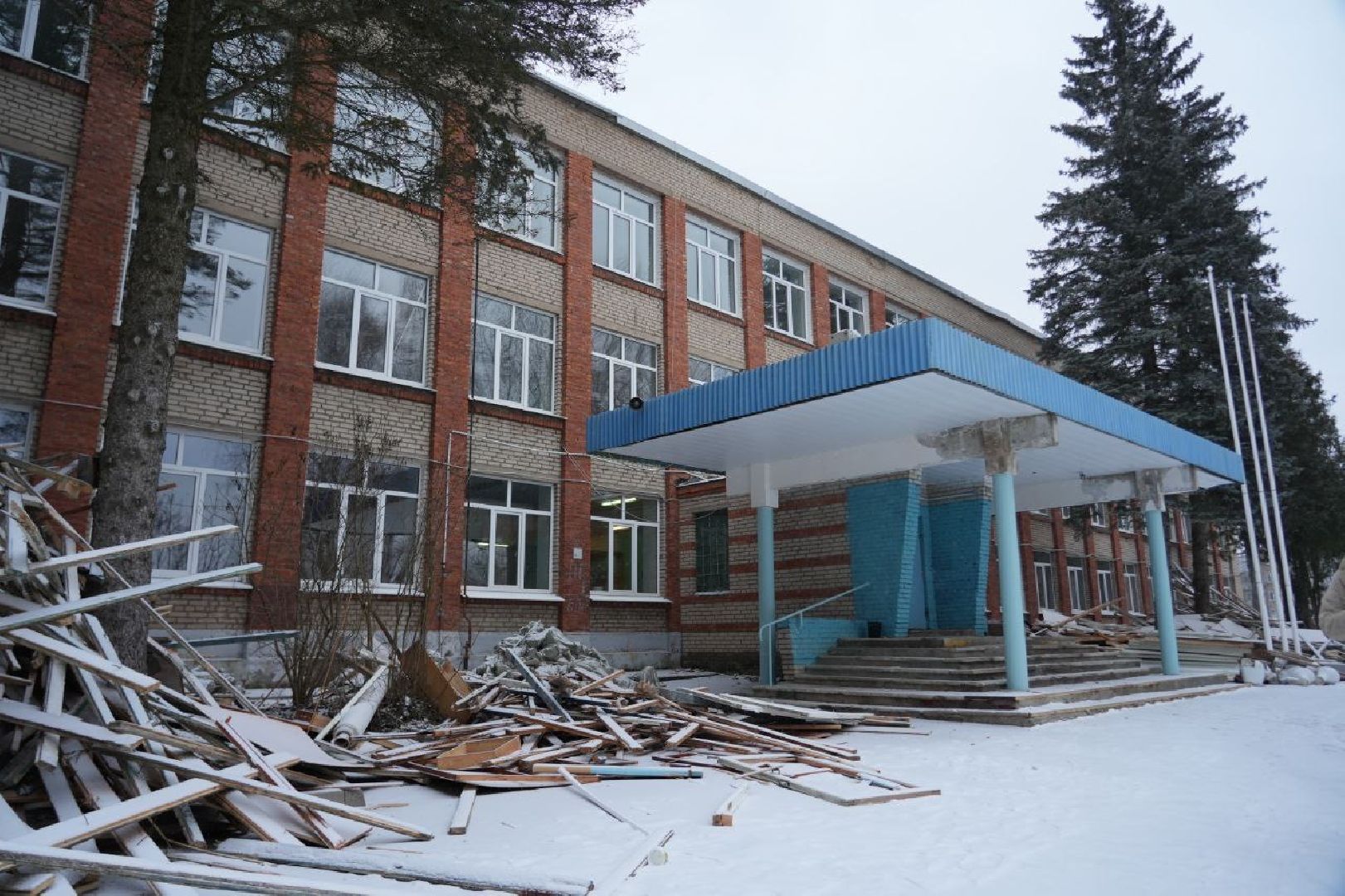 Школа, Капитальный ремонт, Строительство, Пересвет, Сергиево-Посадский городской округ, Образование, вертикалки,