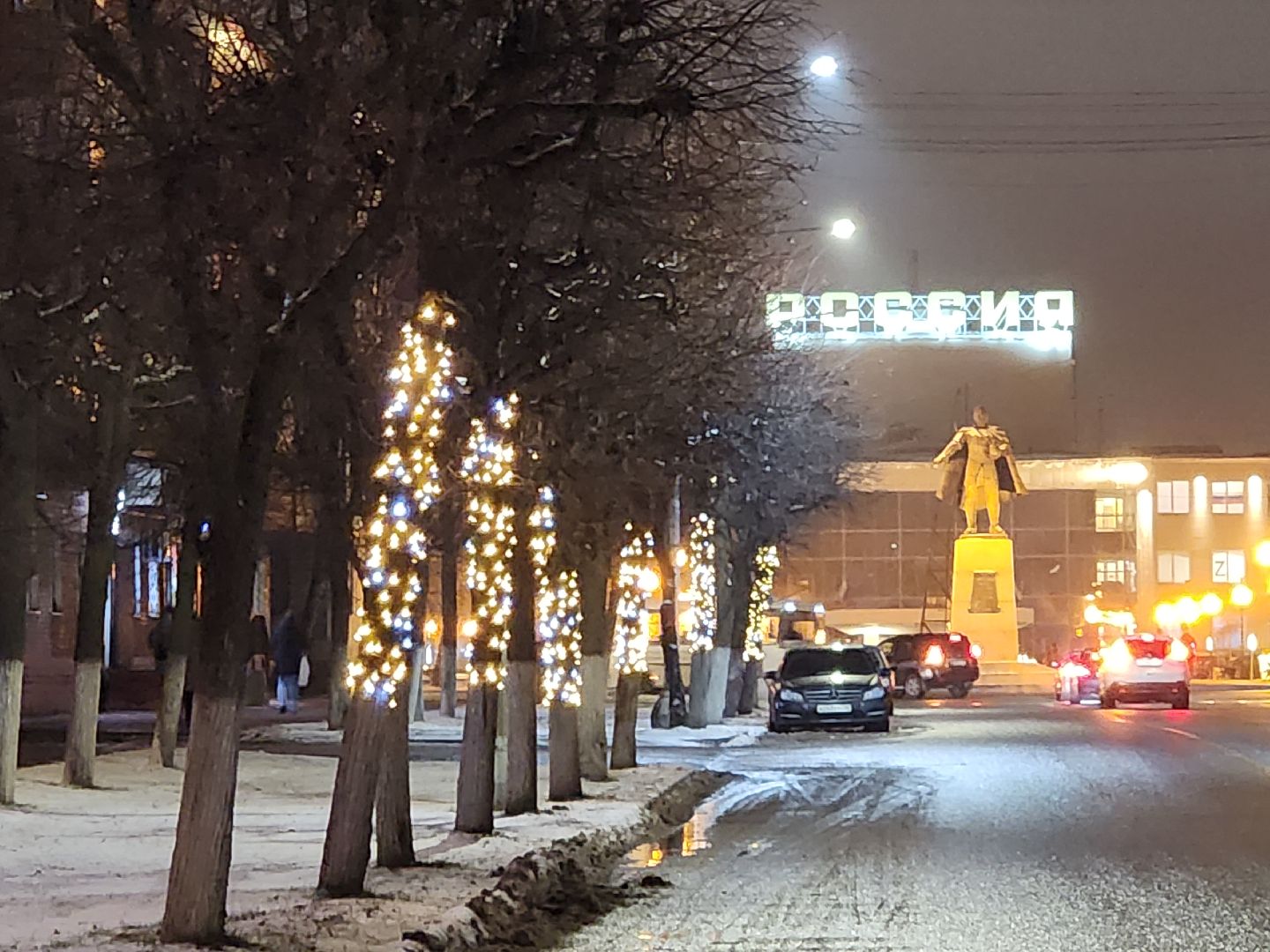 серпухов, подмосковье, зима в подмосковье, украсили город, новый год, вертикалки,