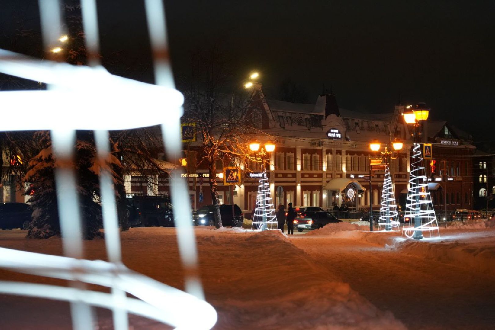 Новый год, Благоустройство, Украшение, Елка, Сергиев Посад, Сергиево-Посадский городской округ, вертикалки,