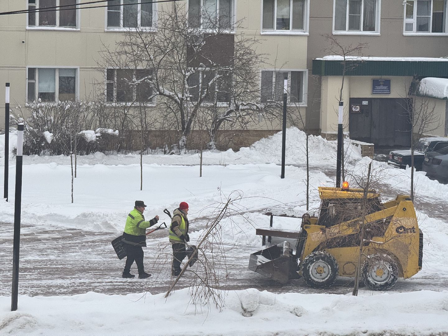 шаховская, уборка снега, зима, коммунальная служба, вертикалки,