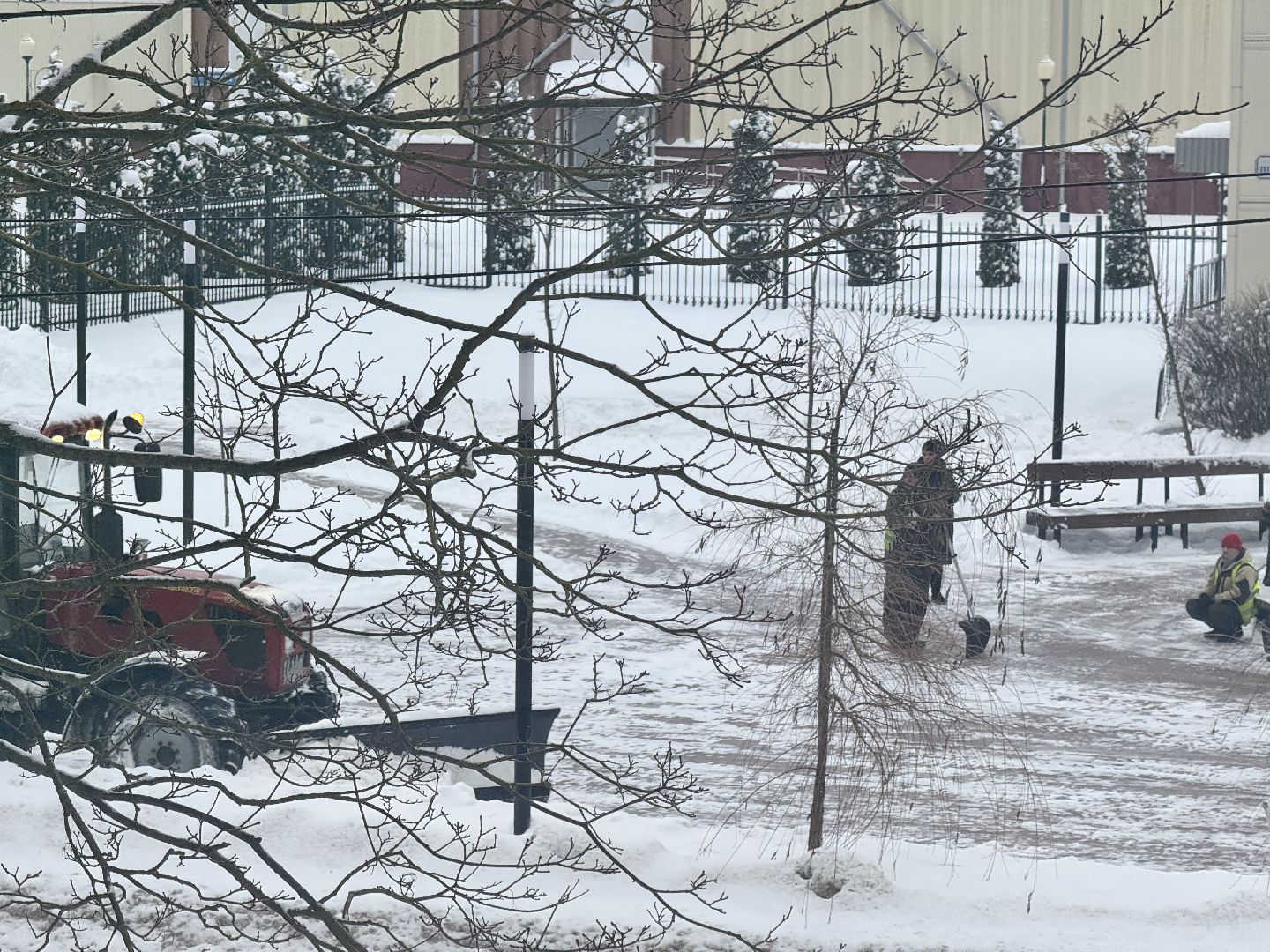 шаховская, уборка снега, зима, коммунальная служба, вертикалки,