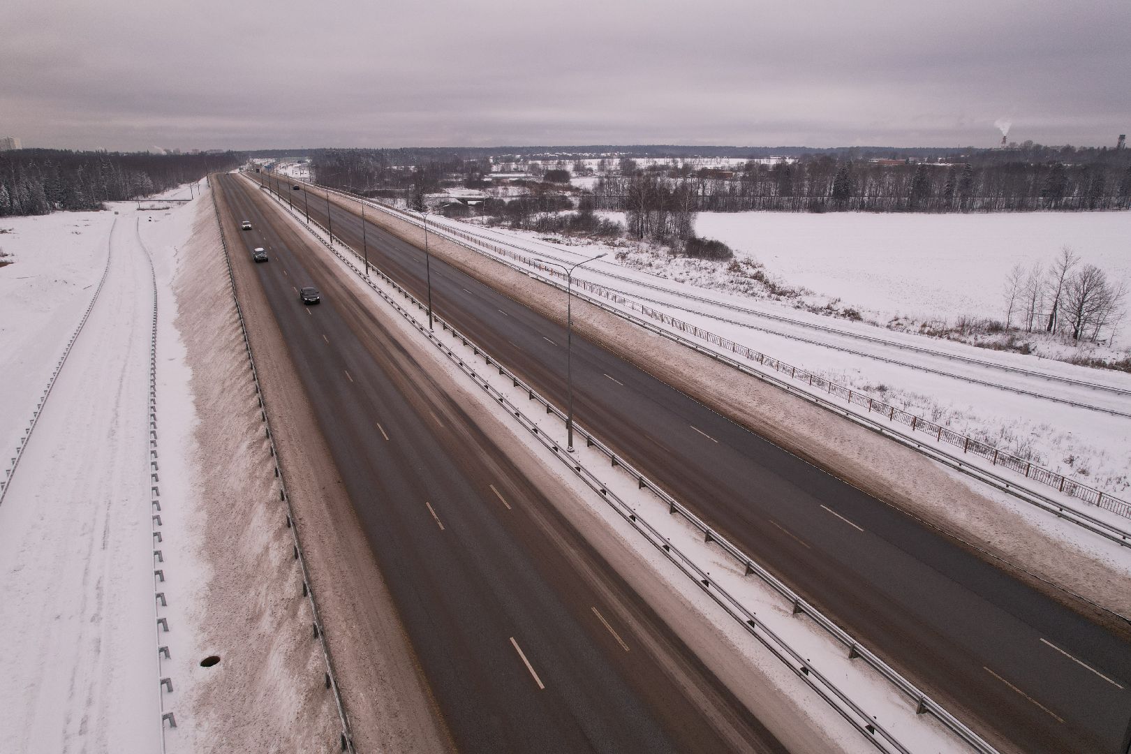 видео с коптера, дороги, лобня,