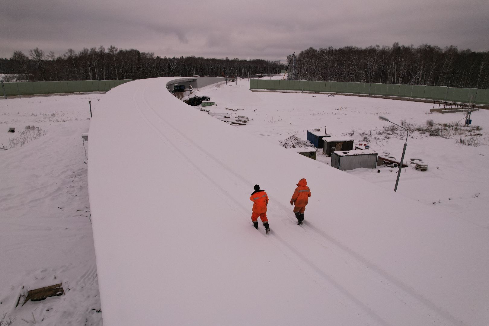 видео с коптера, дороги, лобня,