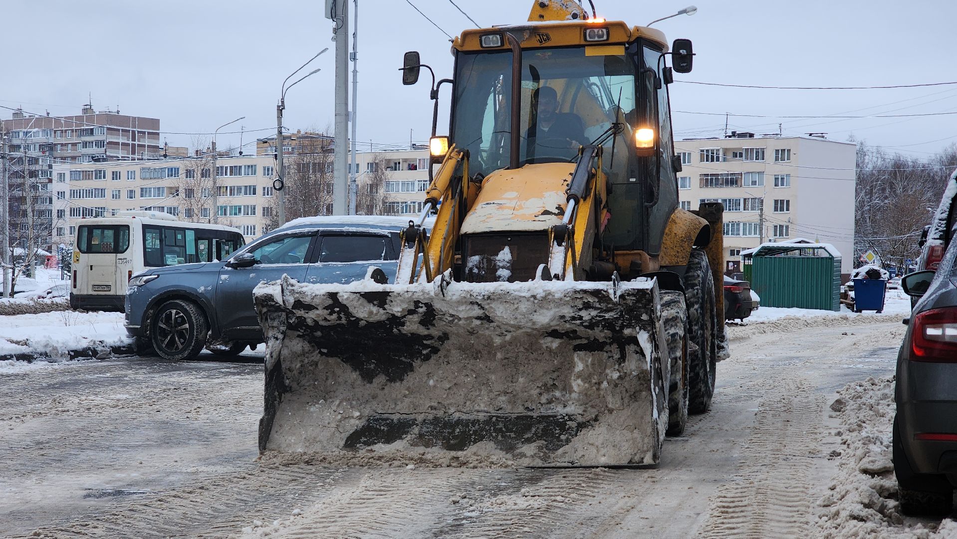 ЖКХ, Благоустройство, уборка снега, сннегопад, Лосино-Петровский, вертикалки,