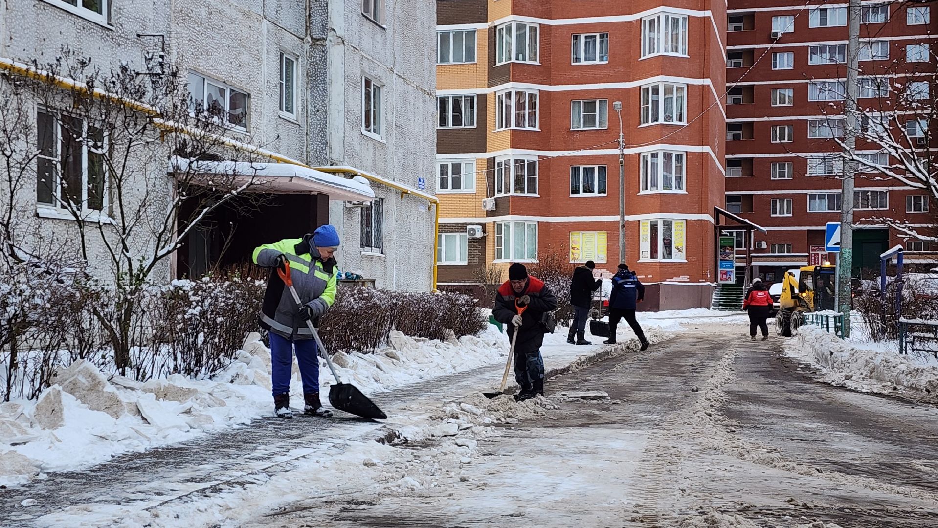 ЖКХ, Благоустройство, уборка снега, сннегопад, Лосино-Петровский, вертикалки,