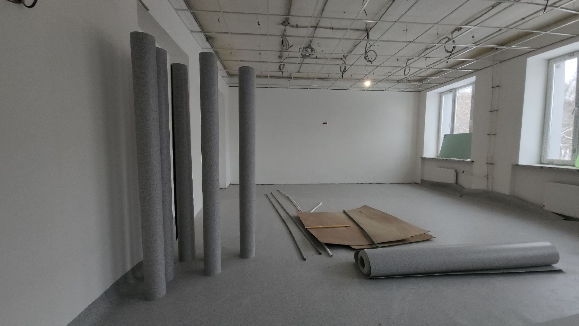 ремонт школы, Лобня, вертикалки,