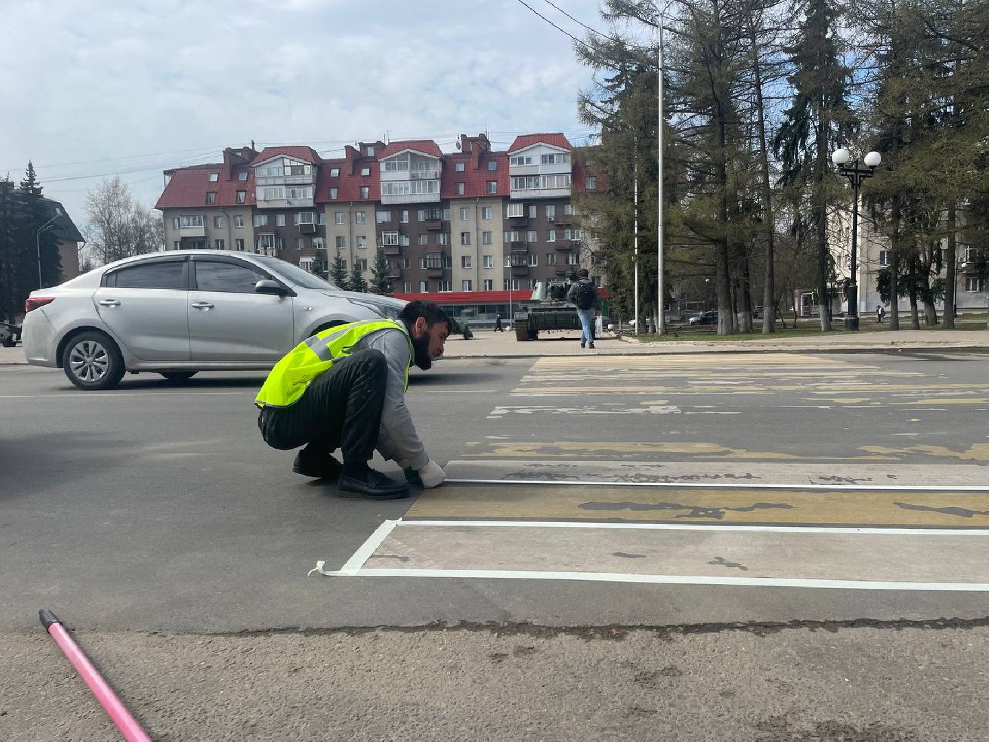 Лыткарино, пешеходные переходы, разметка