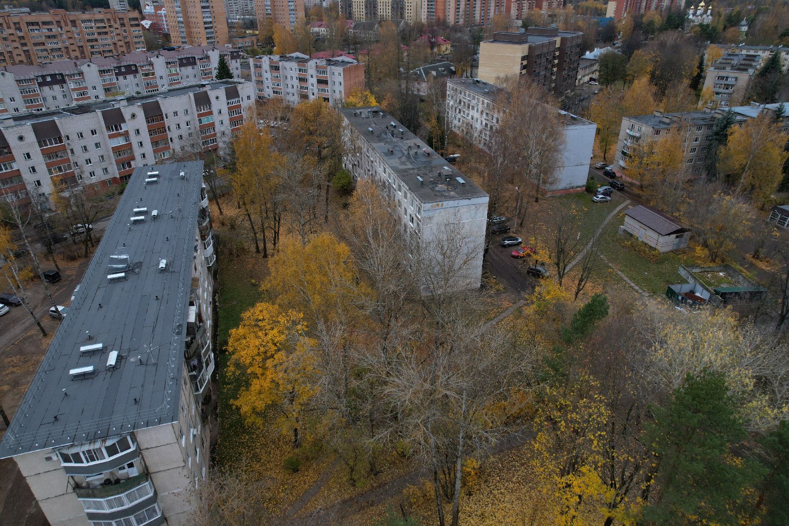 видео с коптера, дубна, расселение аварийного жилья,