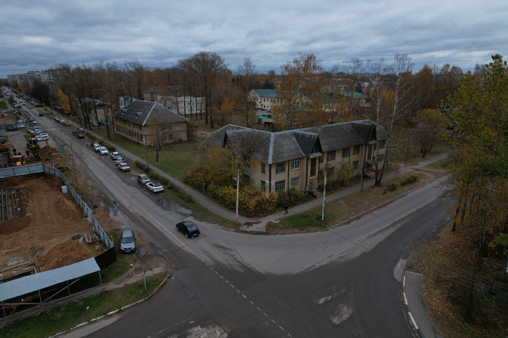 видео с коптера, дубна, расселение аварийного жилья,