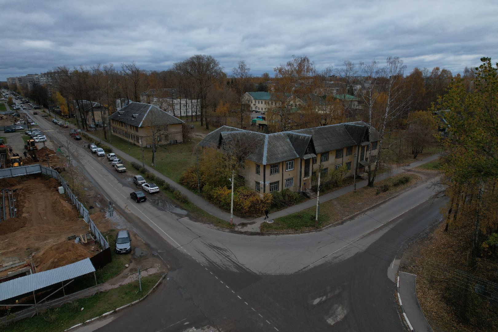 видео с коптера, дубна, расселение аварийного жилья,