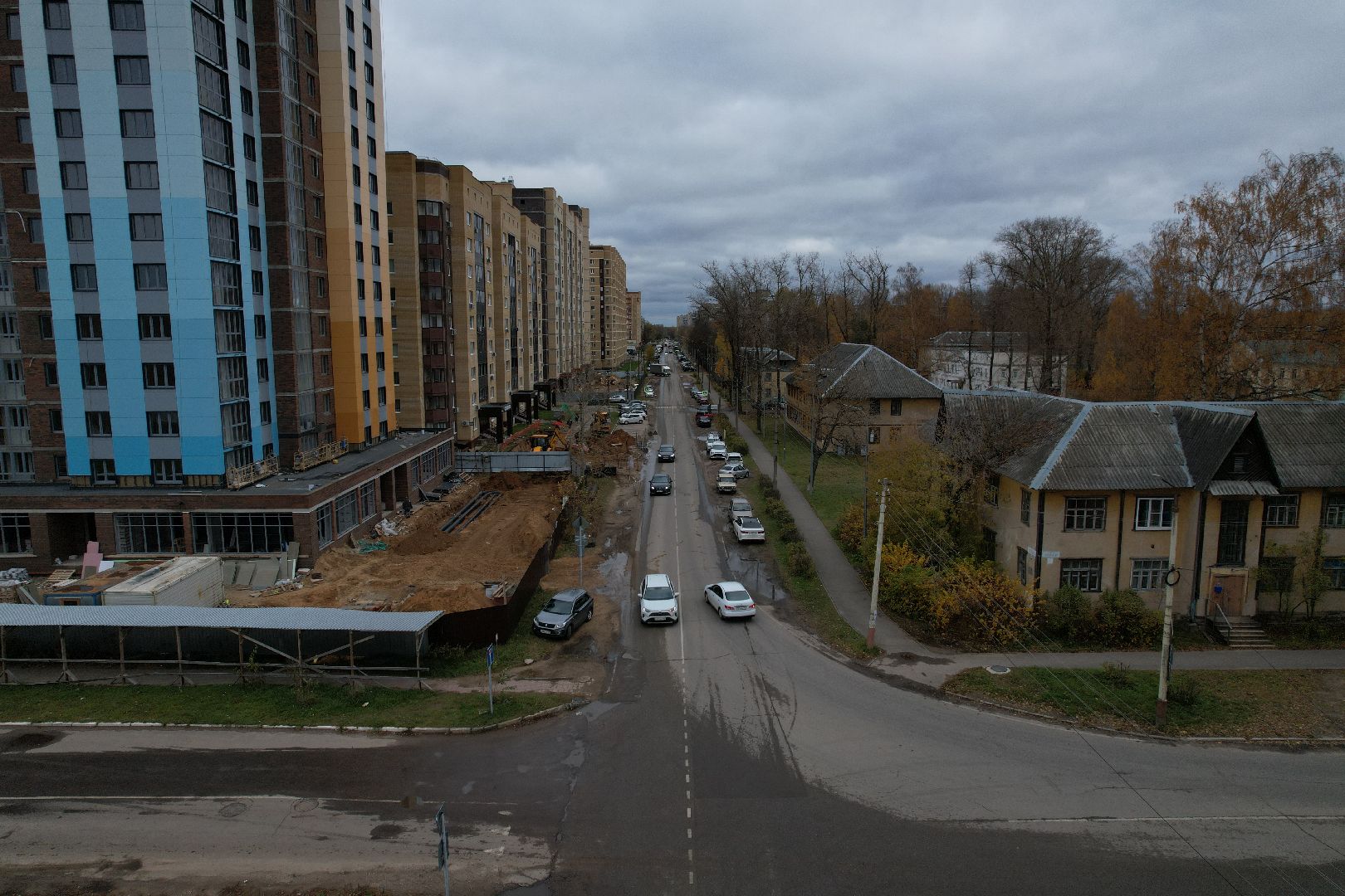 видео с коптера, дубна, расселение аварийного жилья,