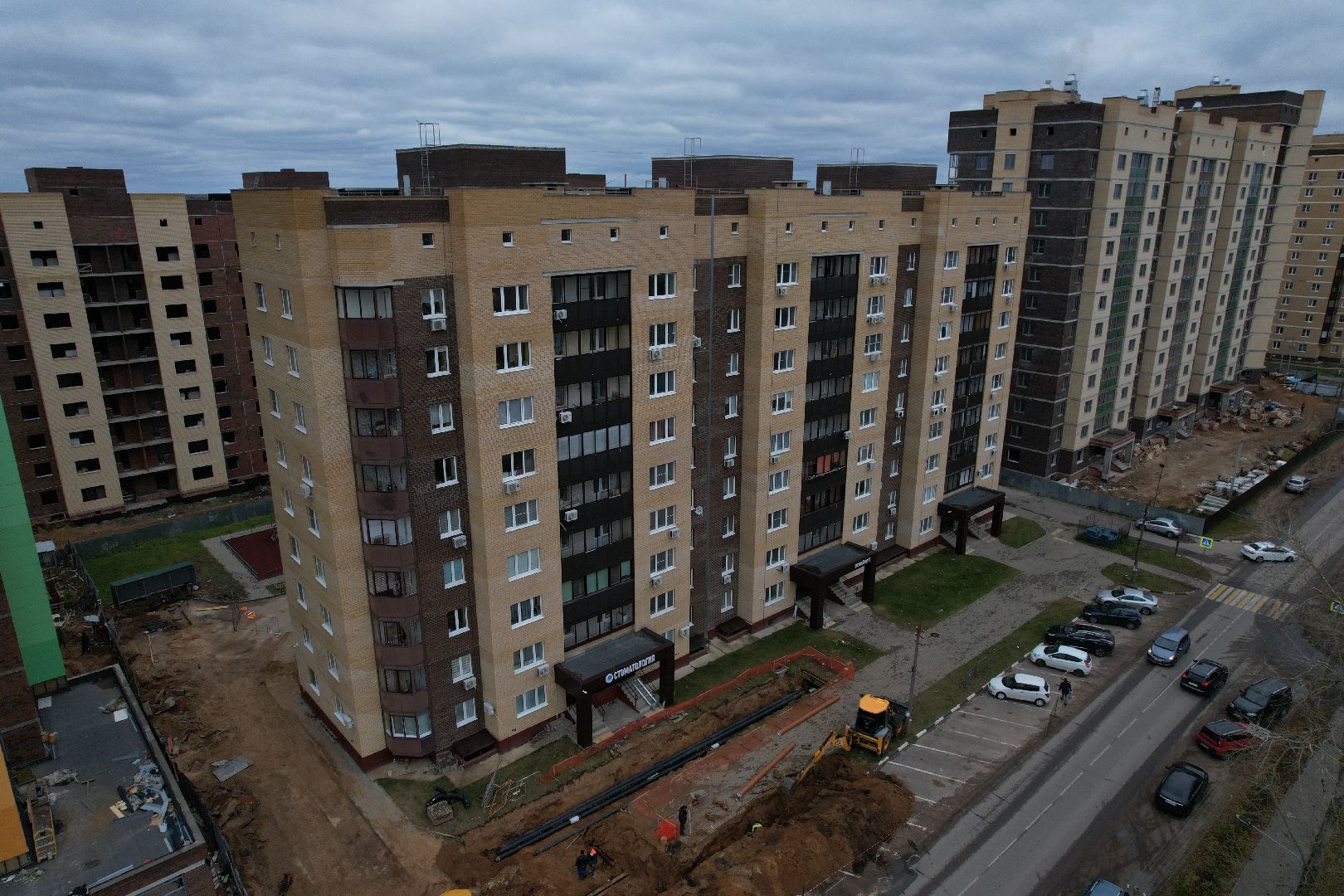 видео с коптера, дубна, расселение аварийного жилья,