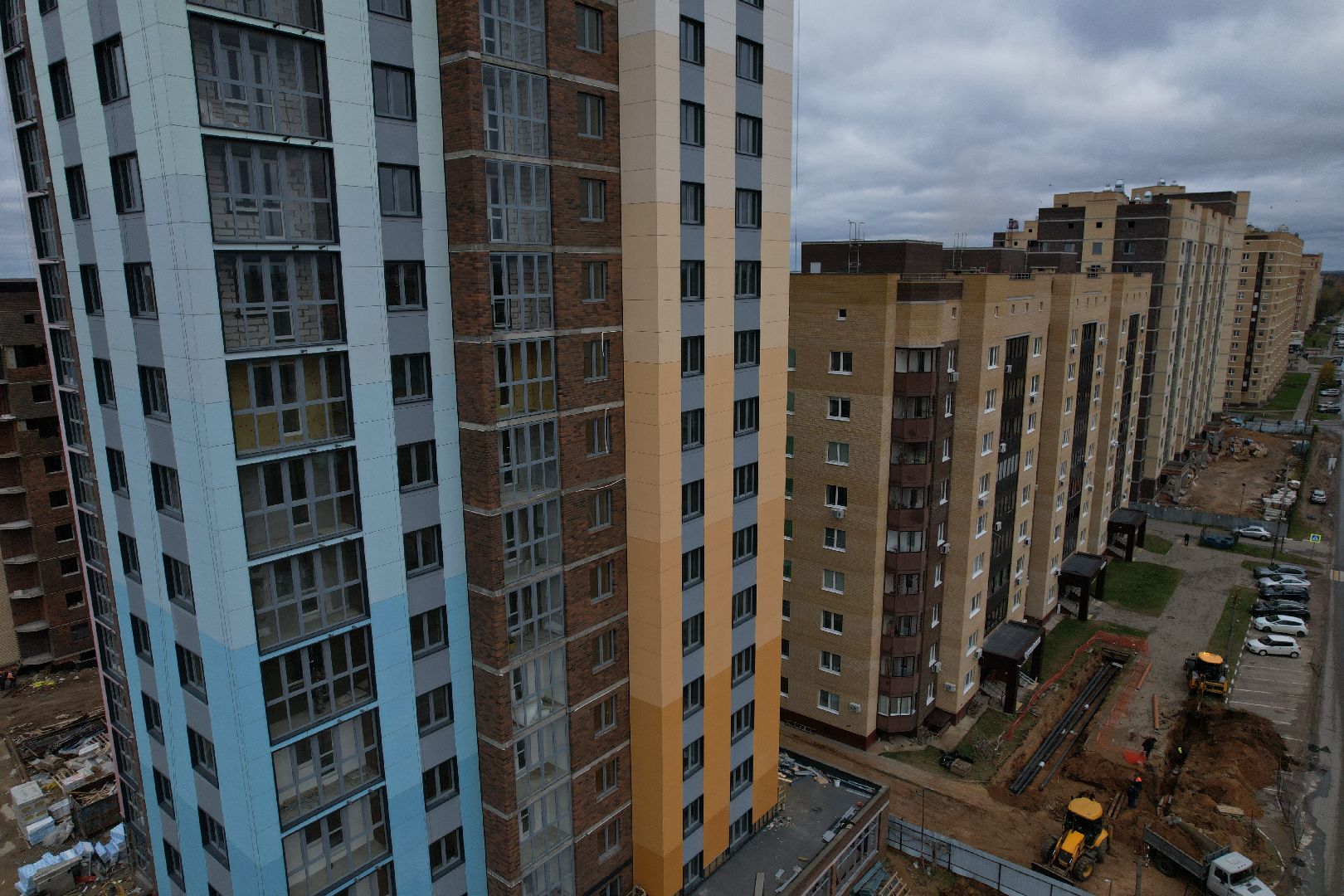 видео с коптера, дубна, расселение аварийного жилья,