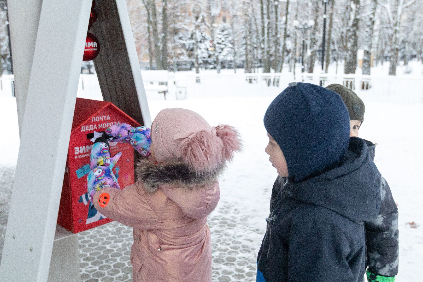 лыткарино, почта деда мороза, морозные узоры, письма деду морозу, вертикалка,