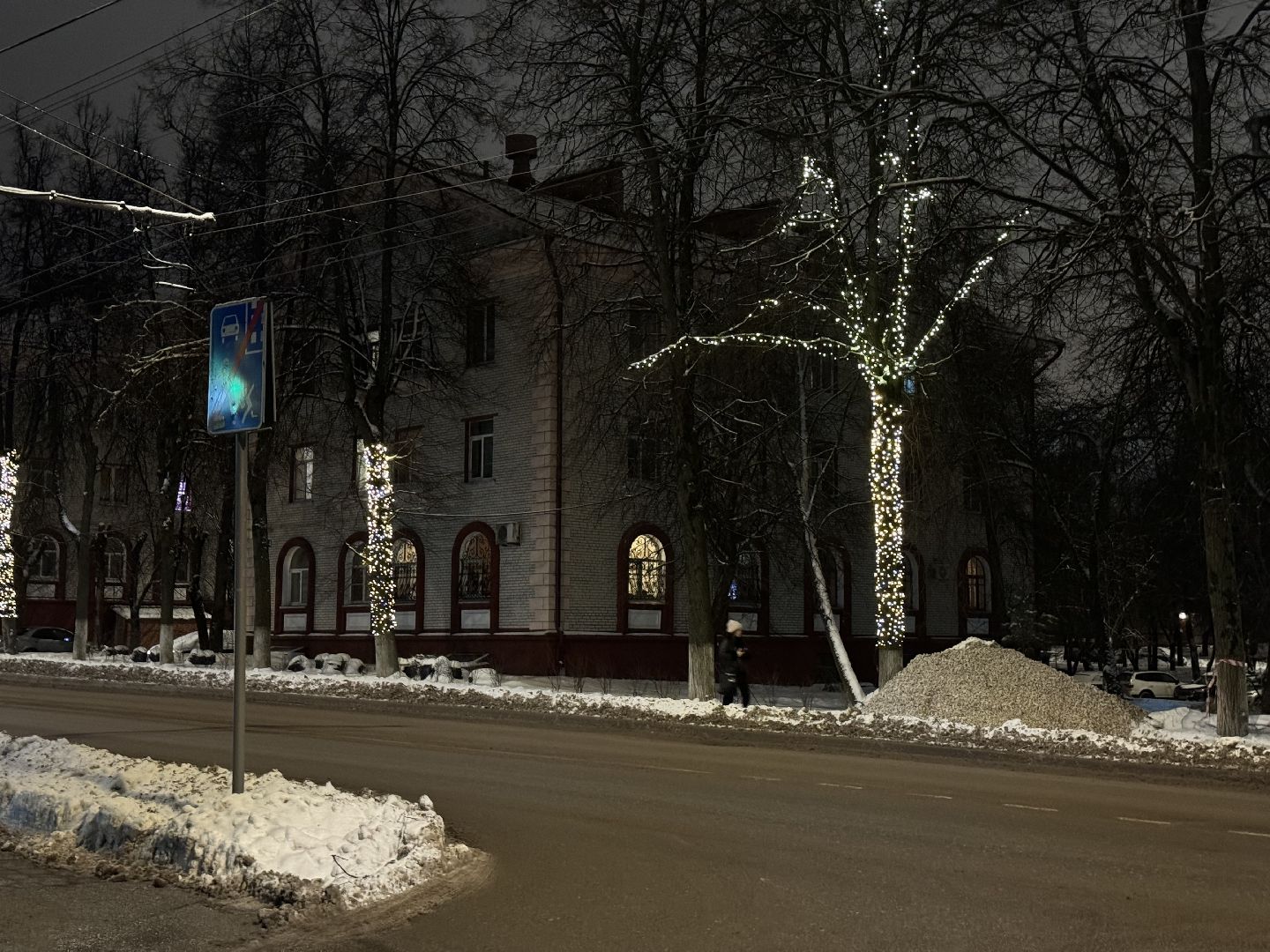новогоднее оформление, новогодние елки, иллюминация, зима в подмомсковье, зима в парках, Город видное, вертикалки
