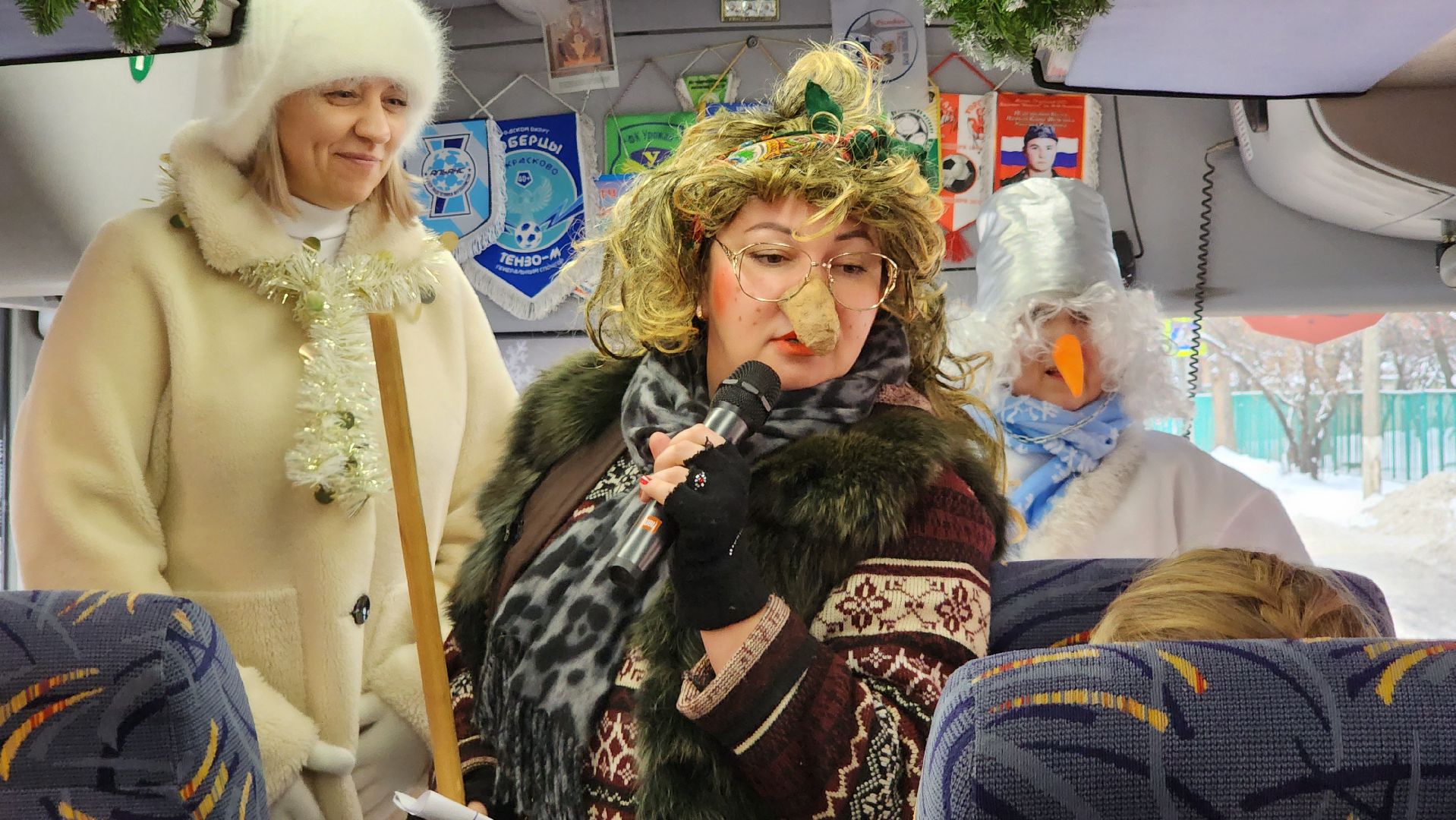 вертикалка, автобус, зима в подмосковье,