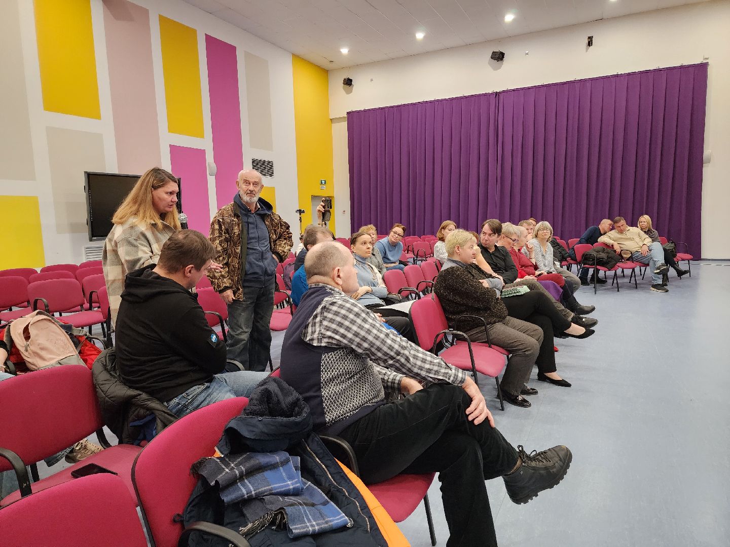 встреча администрации с жителями, лес, парк, лесопарк, кучино, кучинский лесопарк, строительство, благоустройство, благоустройство лесопарка, выездная администрация,