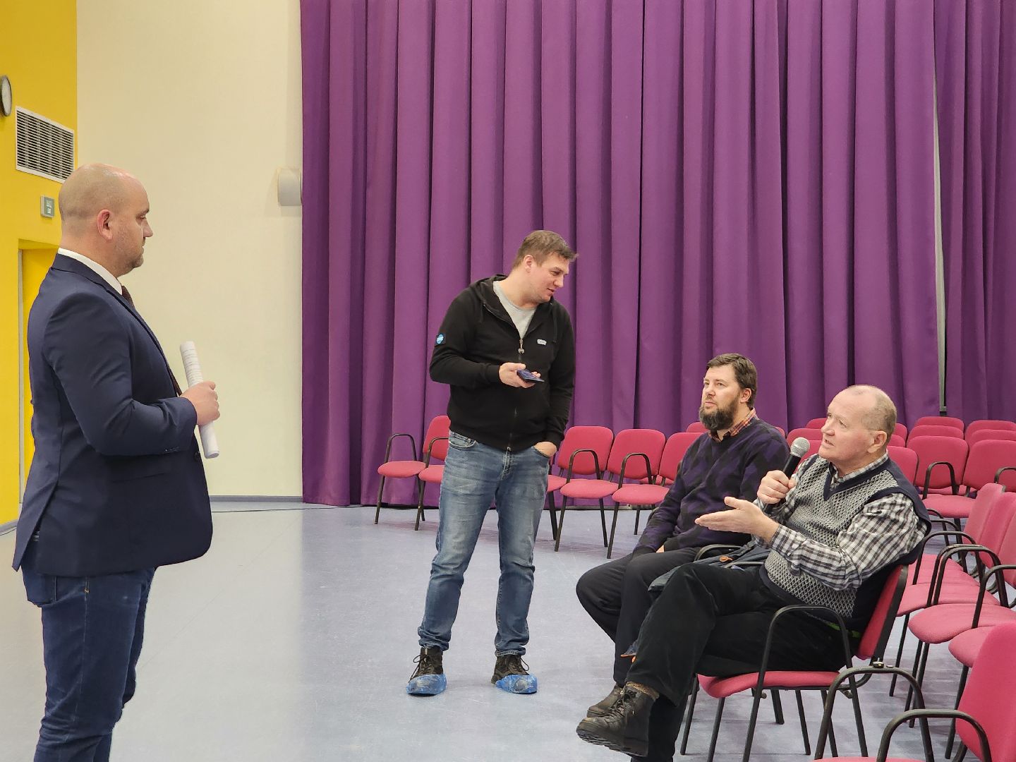 встреча администрации с жителями, лес, парк, лесопарк, кучино, кучинский лесопарк, строительство, благоустройство, благоустройство лесопарка, выездная администрация,