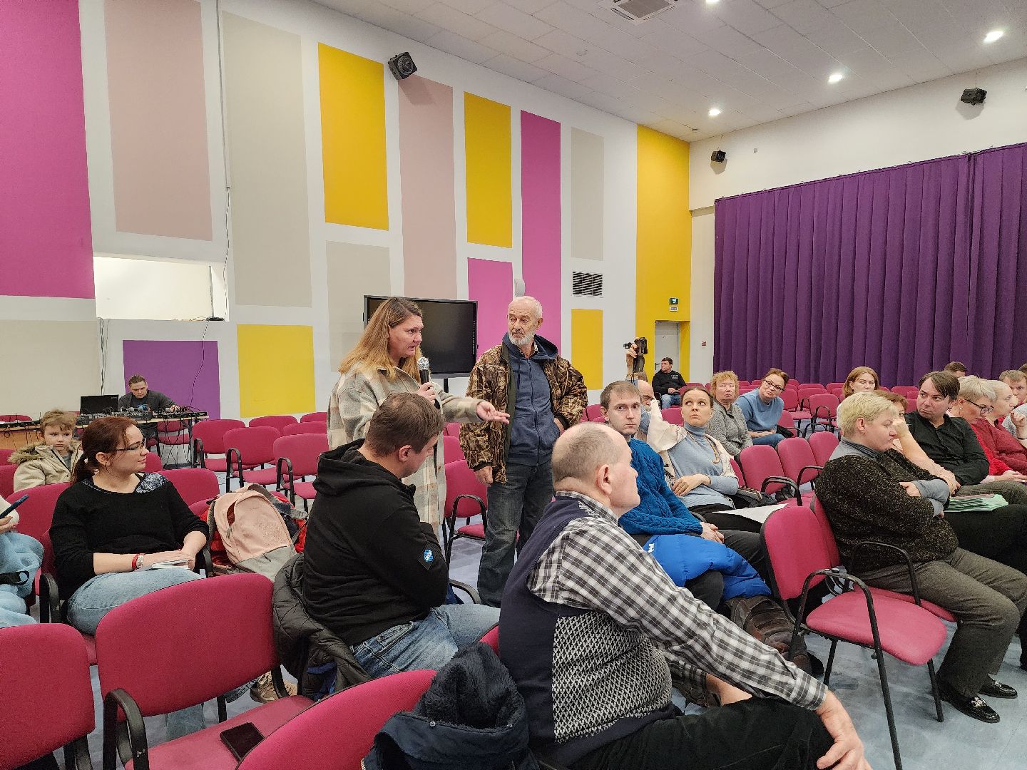 встреча администрации с жителями, лес, парк, лесопарк, кучино, кучинский лесопарк, строительство, благоустройство, благоустройство лесопарка, выездная администрация,