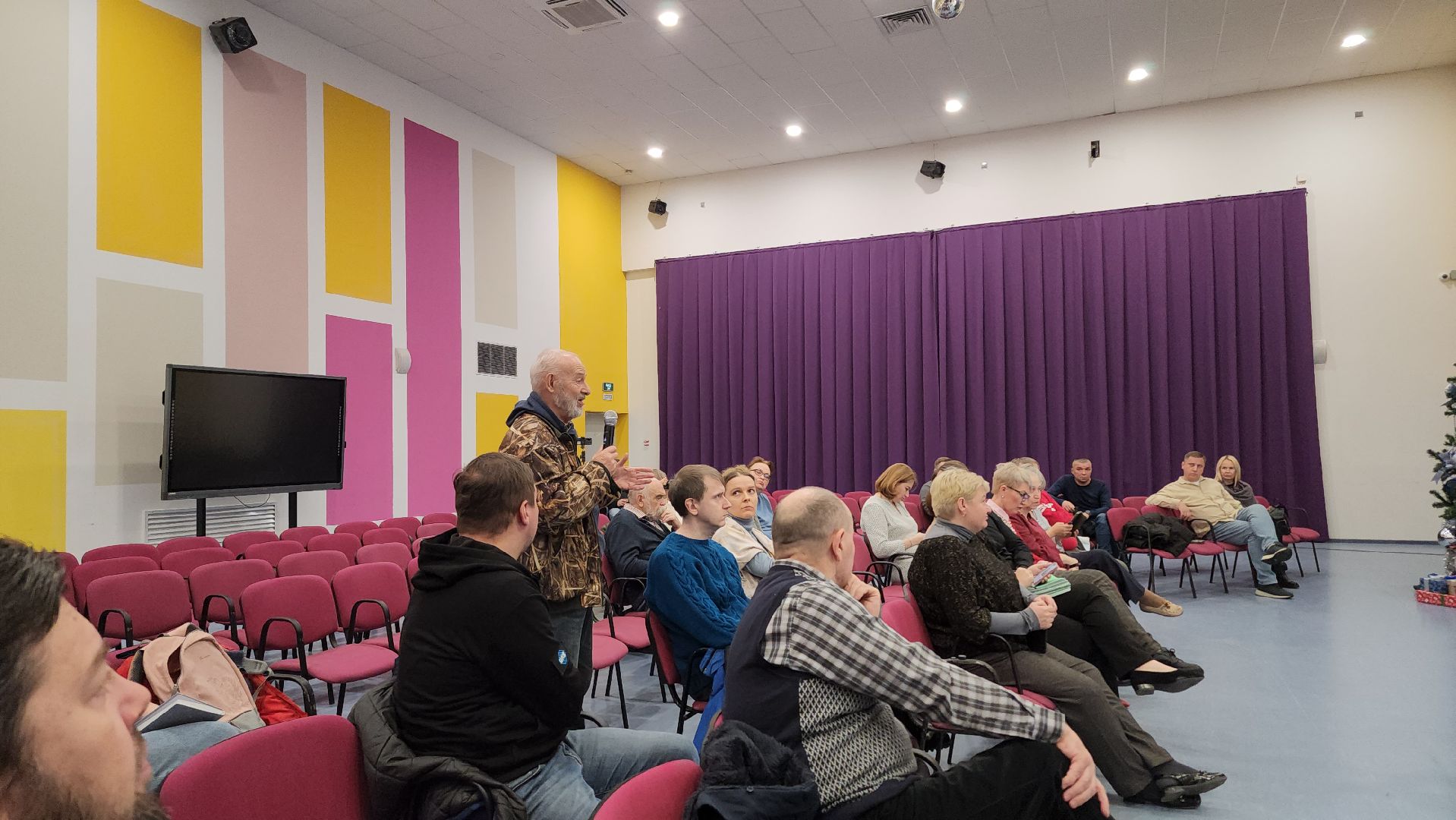 встреча администрации с жителями, лес, парк, лесопарк, кучино, кучинский лесопарк, строительство, благоустройство, благоустройство лесопарка, выездная администрация,