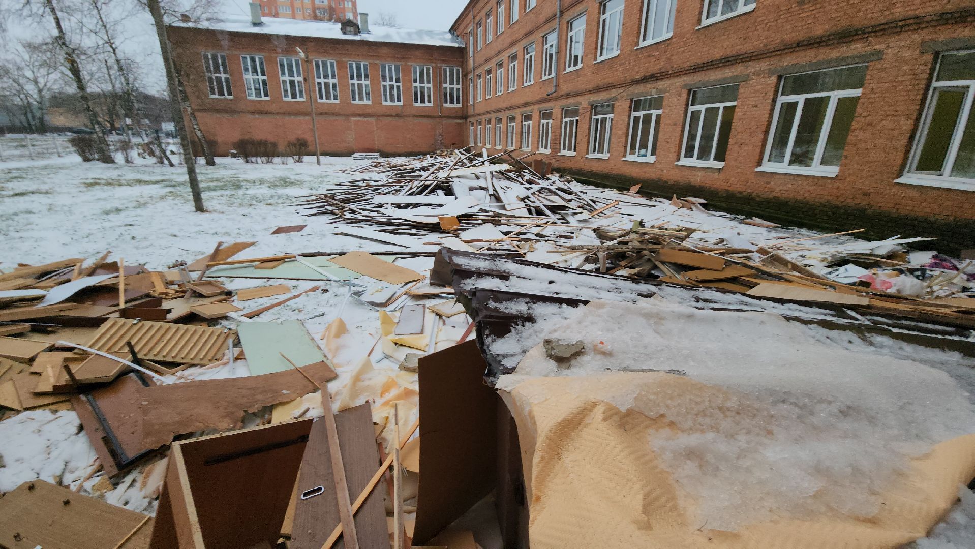 серпухов, школа 6, капитальный ремонт, демонтаж, образование, вертикалки,