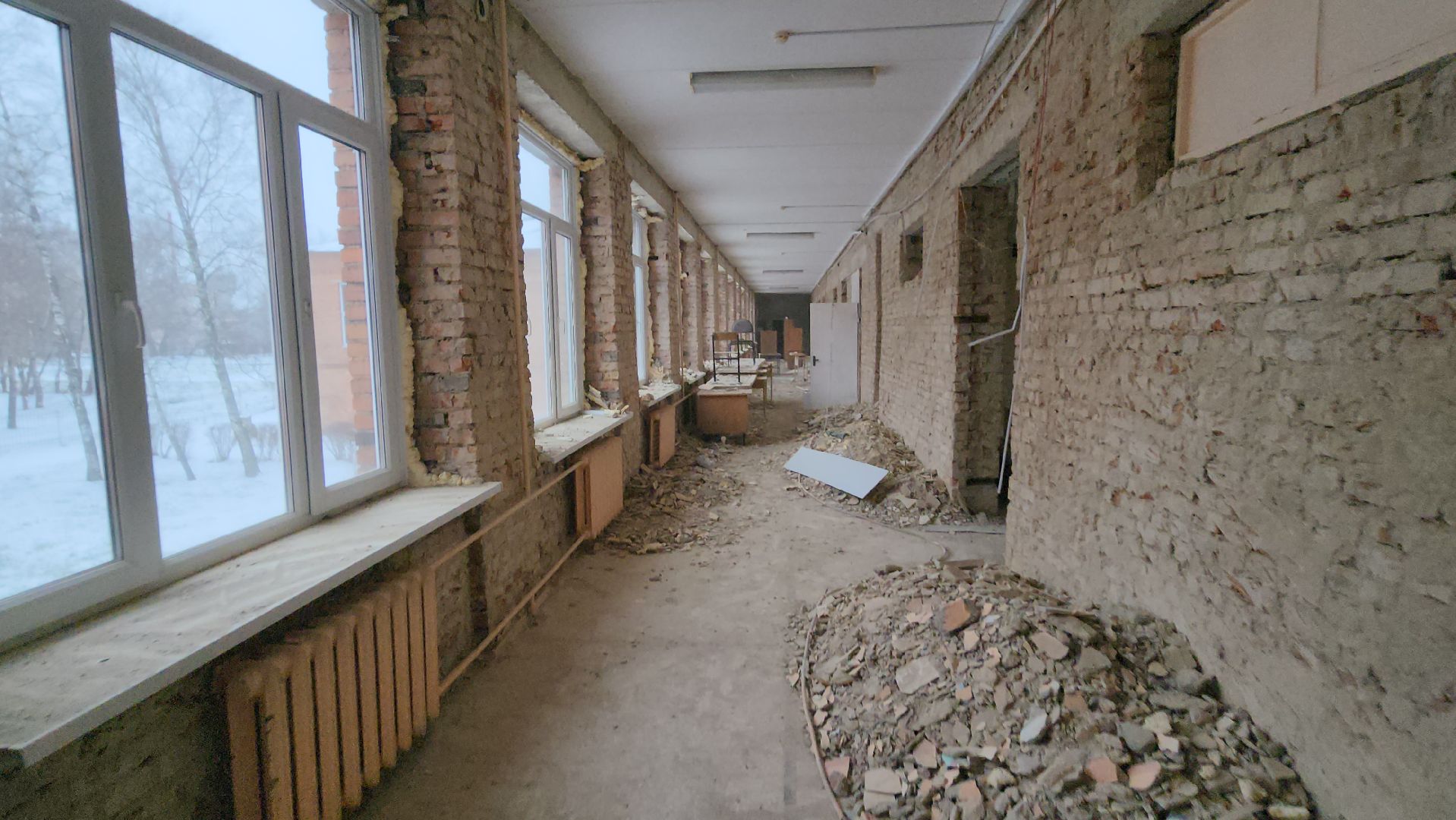 серпухов, школа 6, капитальный ремонт, демонтаж, образование, вертикалки,