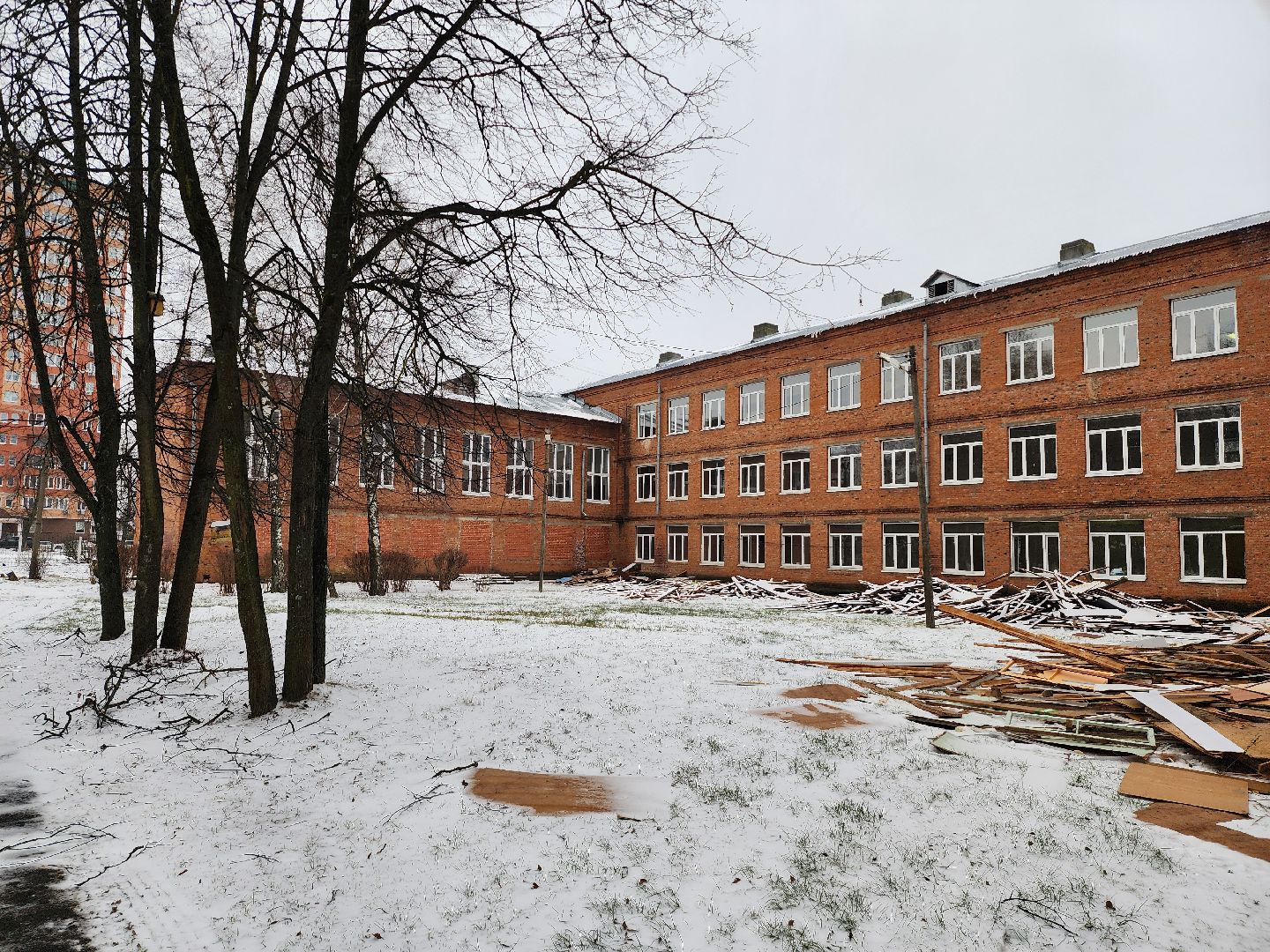 серпухов, школа 6, капитальный ремонт, демонтаж, образование, вертикалки,
