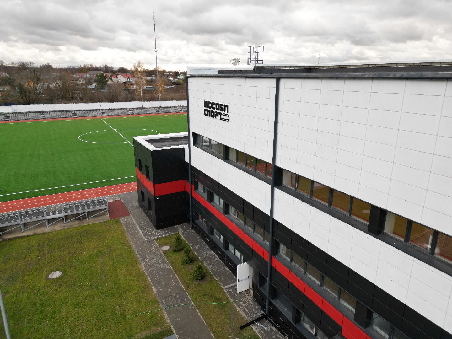 видео с коптера, ногинск, стадион, строительство, реконструкция,