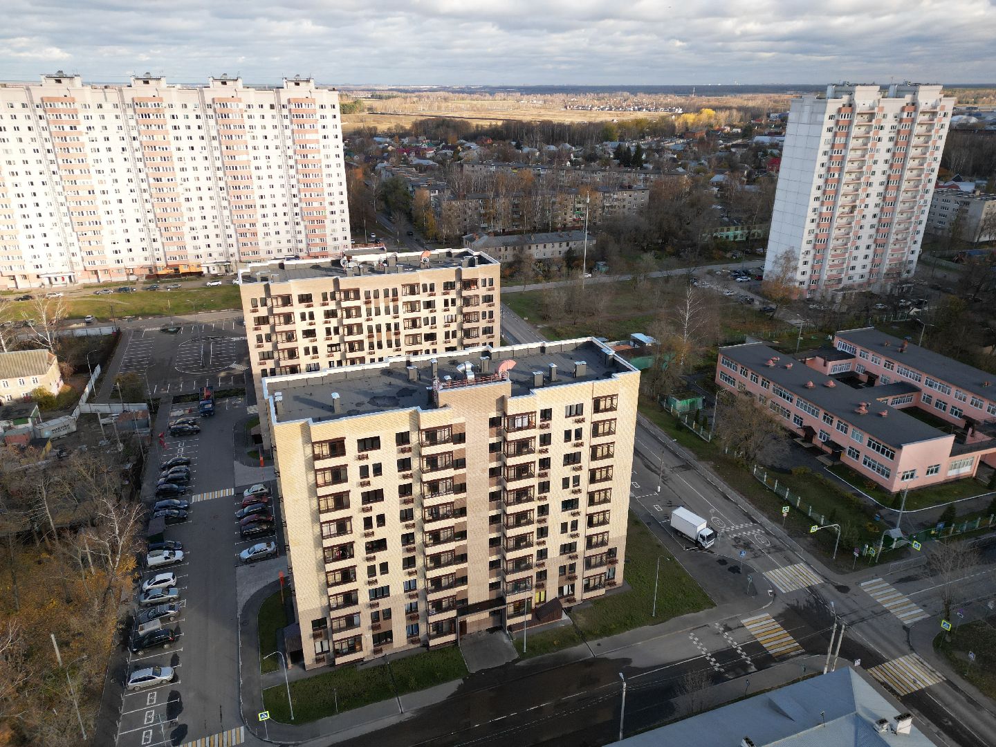 видео с коптера, старая купавна, расселение аварийного жилья,