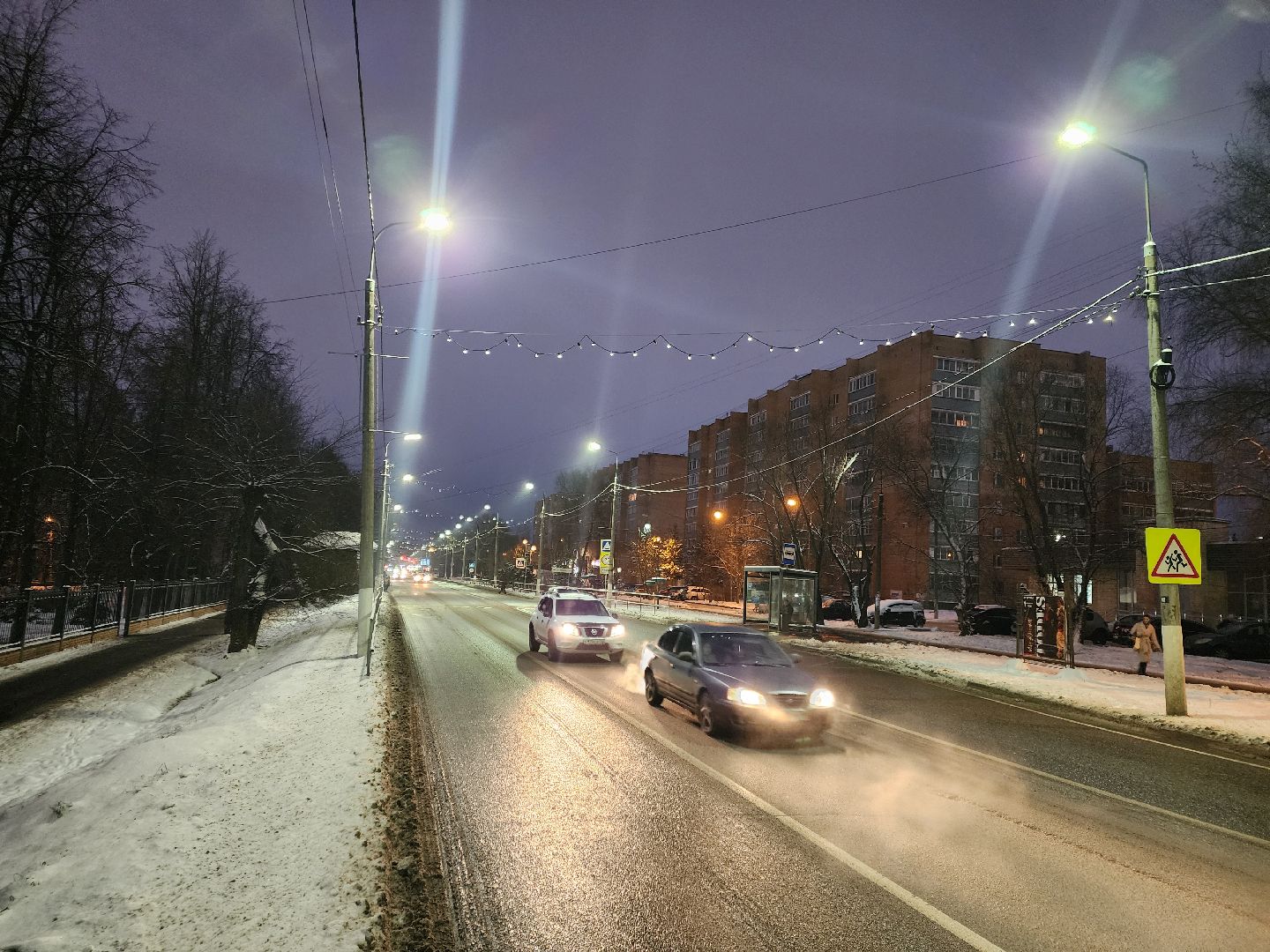 Чехов, улица Чехова, улица Московская, новогодняя иллюминация, светодиодные элементы, световые инсталляции, столбы освещения, фонари, проект губернатора московской области, зима в подмосковье, вертикалки,