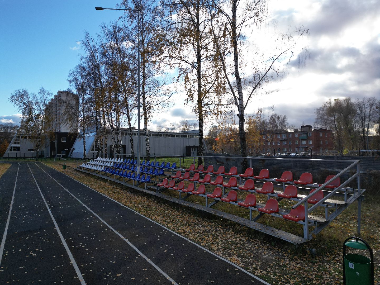 видео с коптера, старая купавна, стадион, реконструкция, строительство,