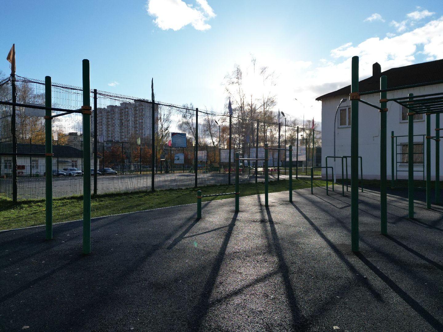 видео с коптера, старая купавна, стадион, реконструкция, строительство,