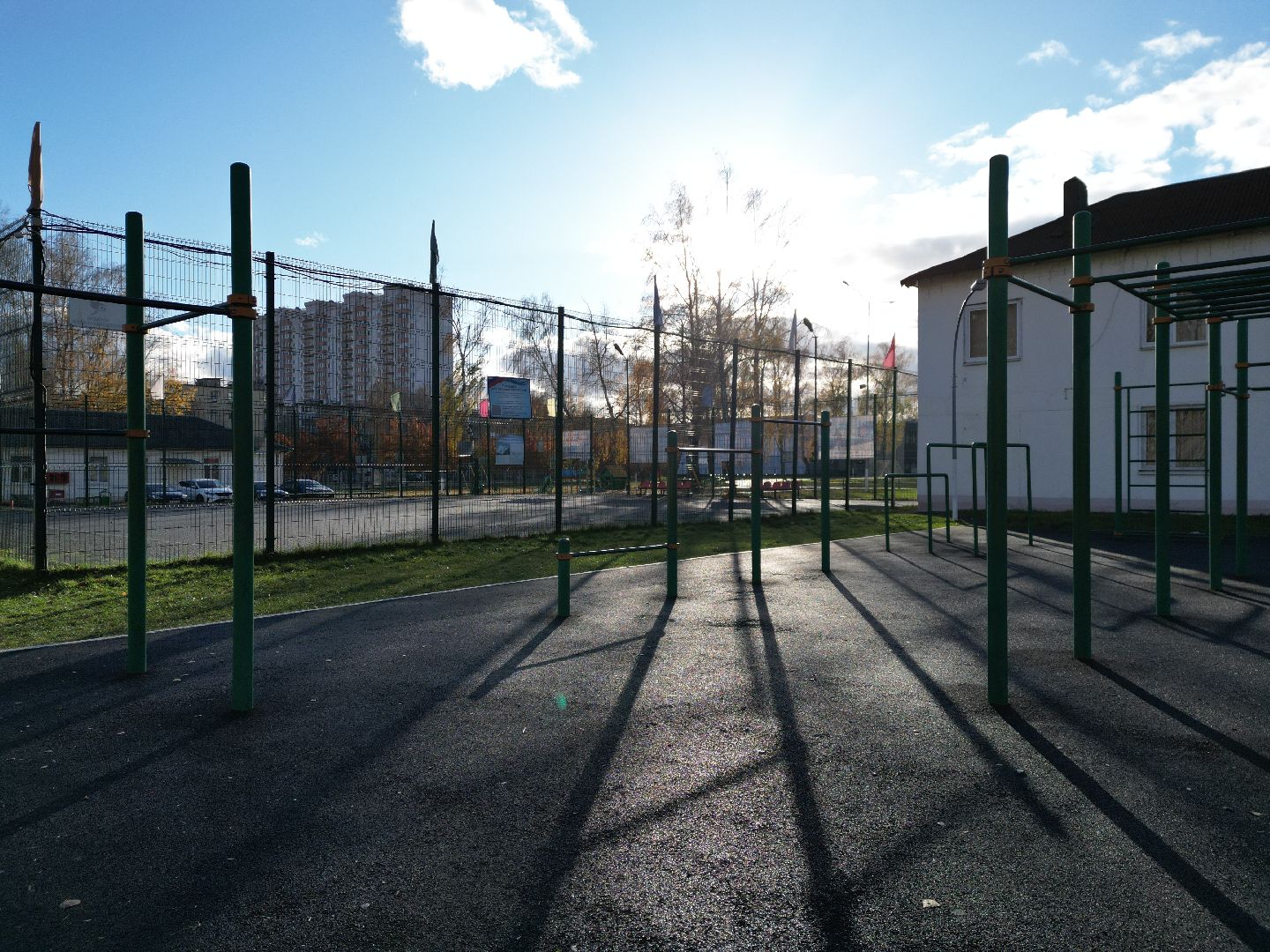 видео с коптера, старая купавна, стадион, реконструкция, строительство,