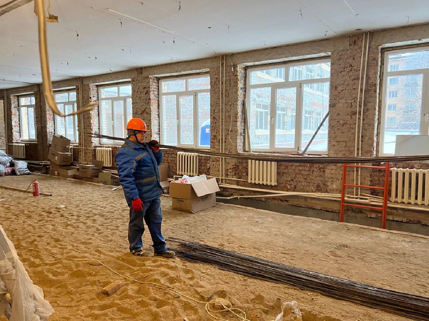 школа, капитальный ремонт, городской округ восход, стяжка пола, вертикалки,