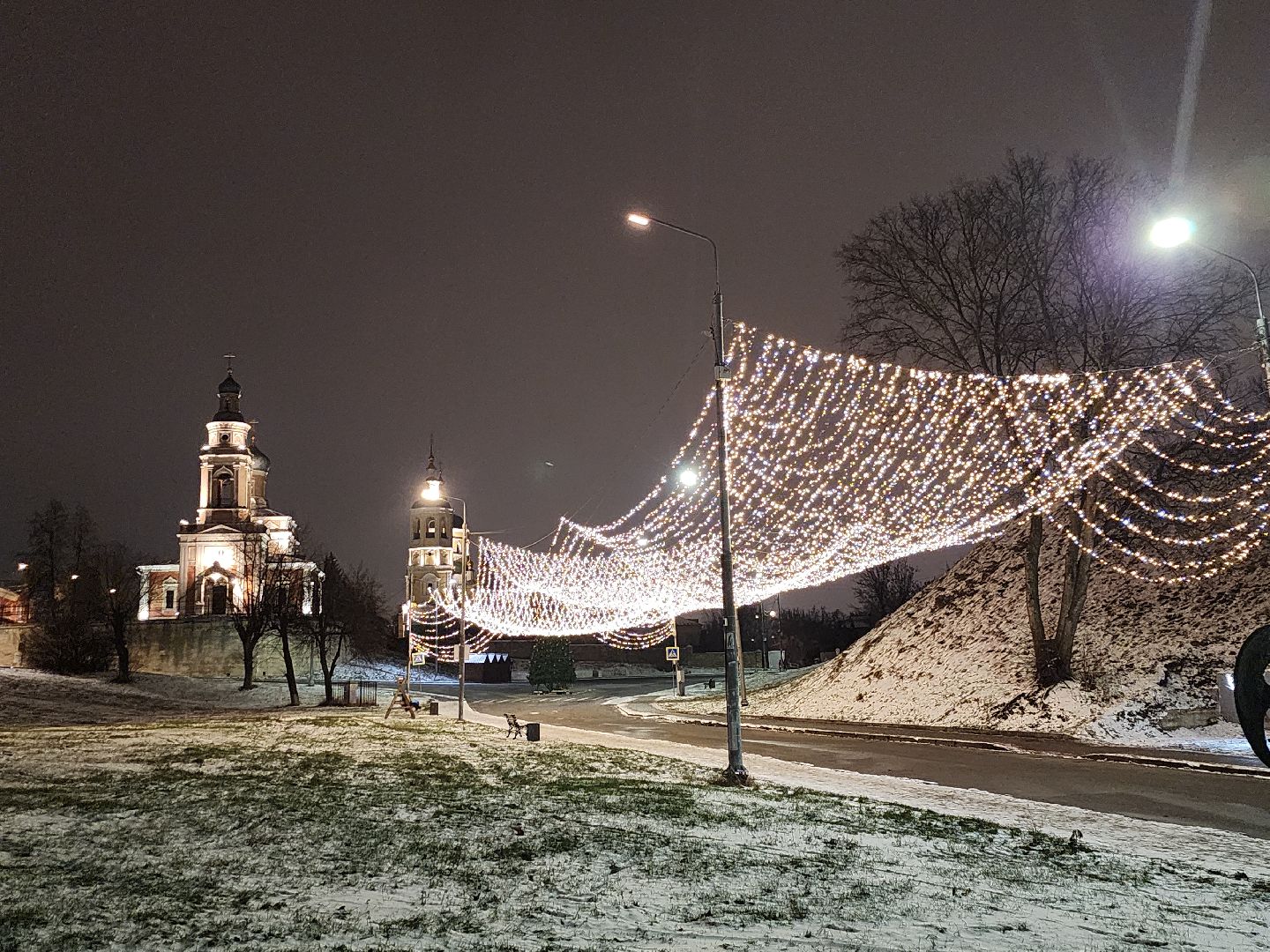 серпухов, подмосковье, новый год, зима в подмосковье, украсили город, вертикалки,