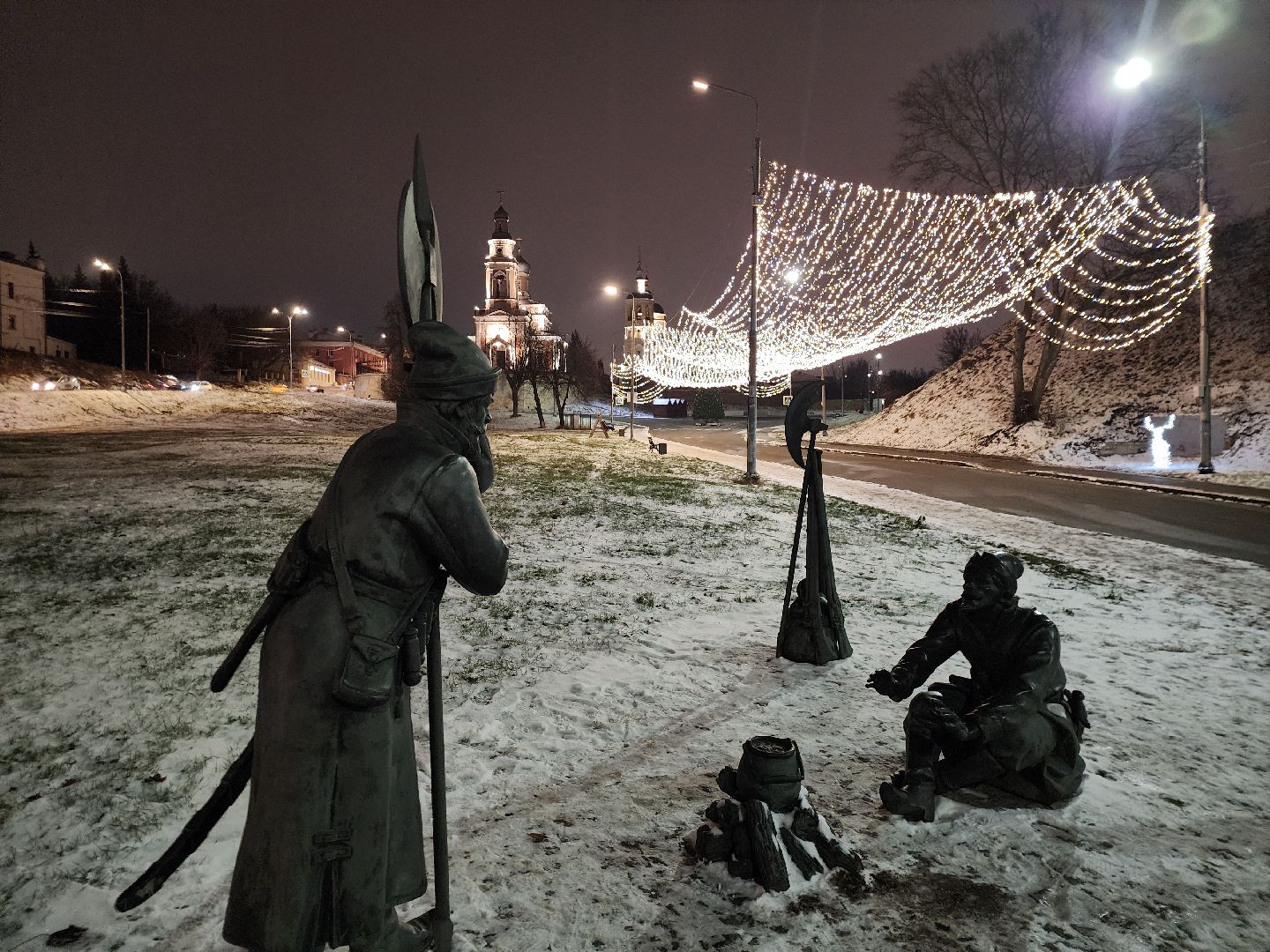 серпухов, подмосковье, новый год, зима в подмосковье, украсили город, вертикалки,