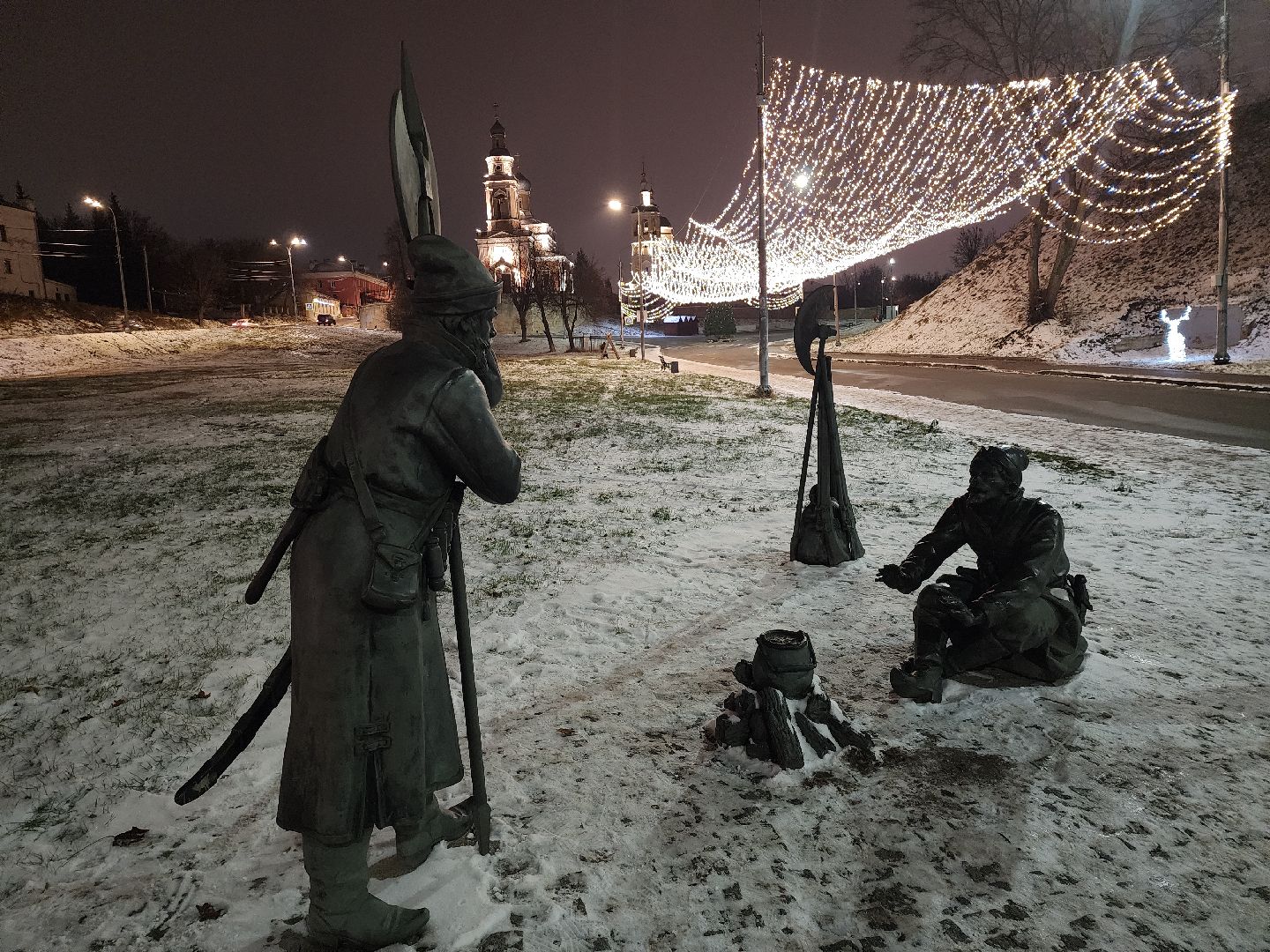 серпухов, подмосковье, новый год, зима в подмосковье, украсили город, вертикалки,