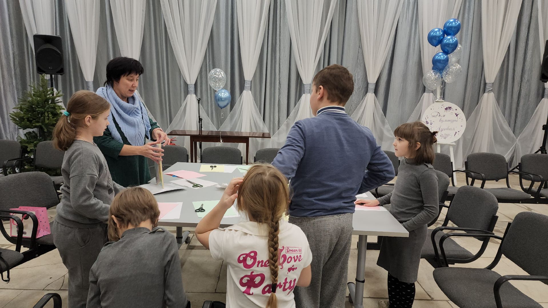 поделка, аппликация, Лобня, новогодние снежинки,