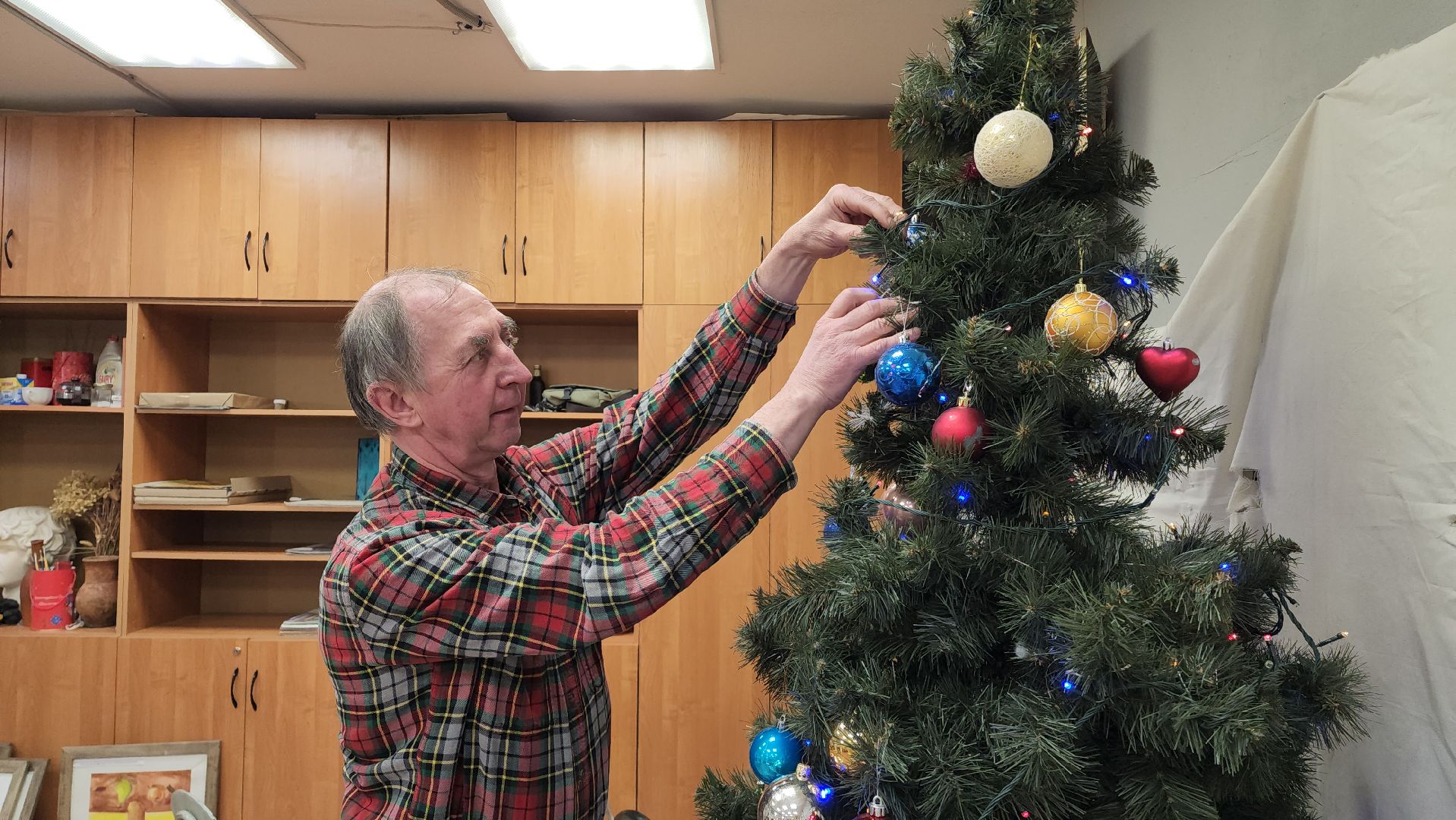 Новогодний натюрморт, Художники, Лобня, Новогодние украшения,