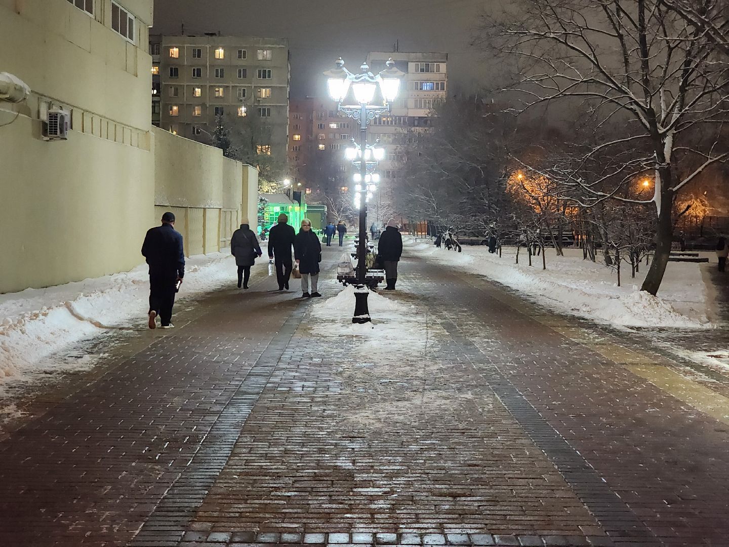 раменское, жкх, уличное освещение на школьном бульваре, вертикалка,