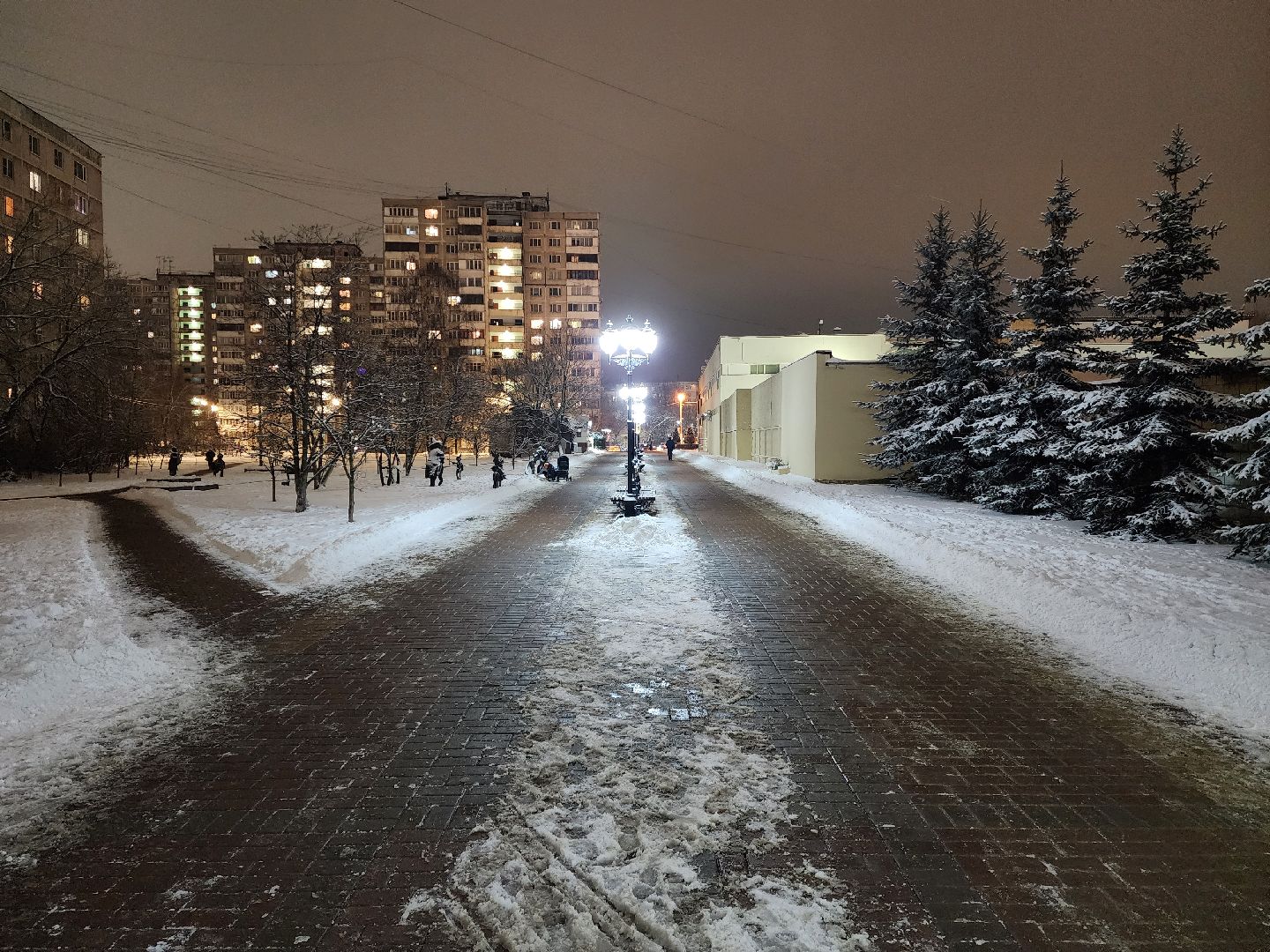 раменское, жкх, уличное освещение на школьном бульваре, вертикалка,
